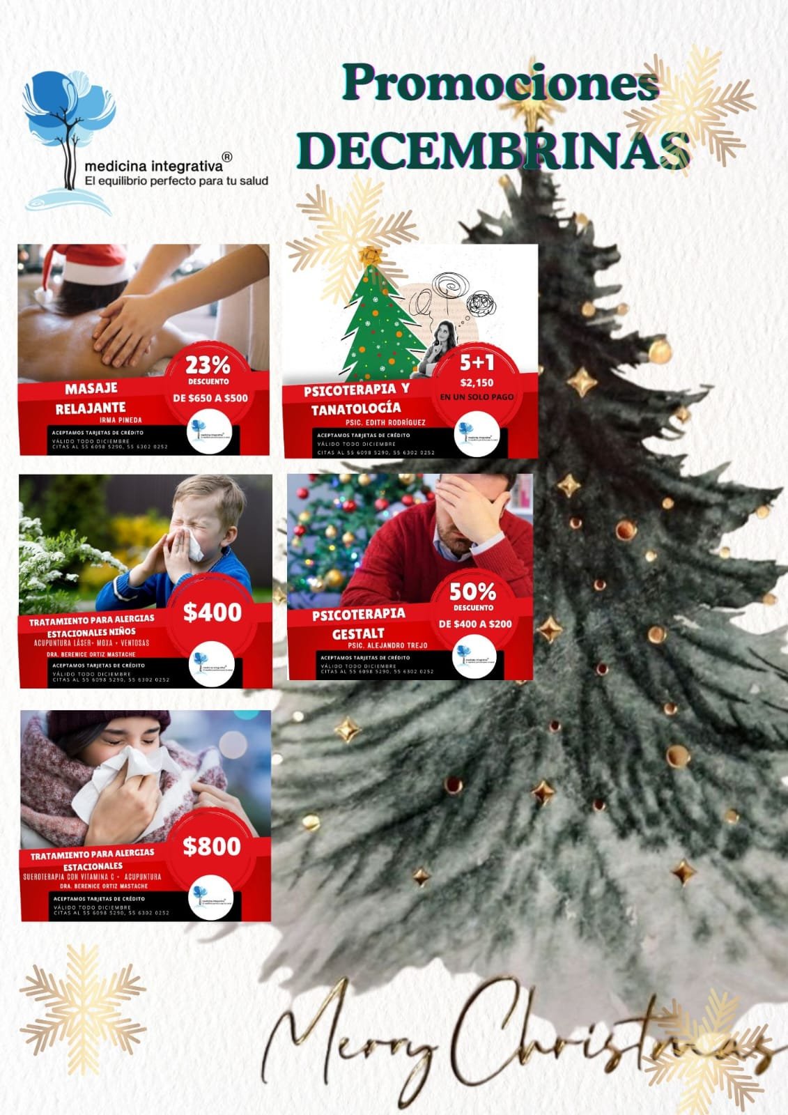 Promociones Decembrinas en Medicina Integrativa