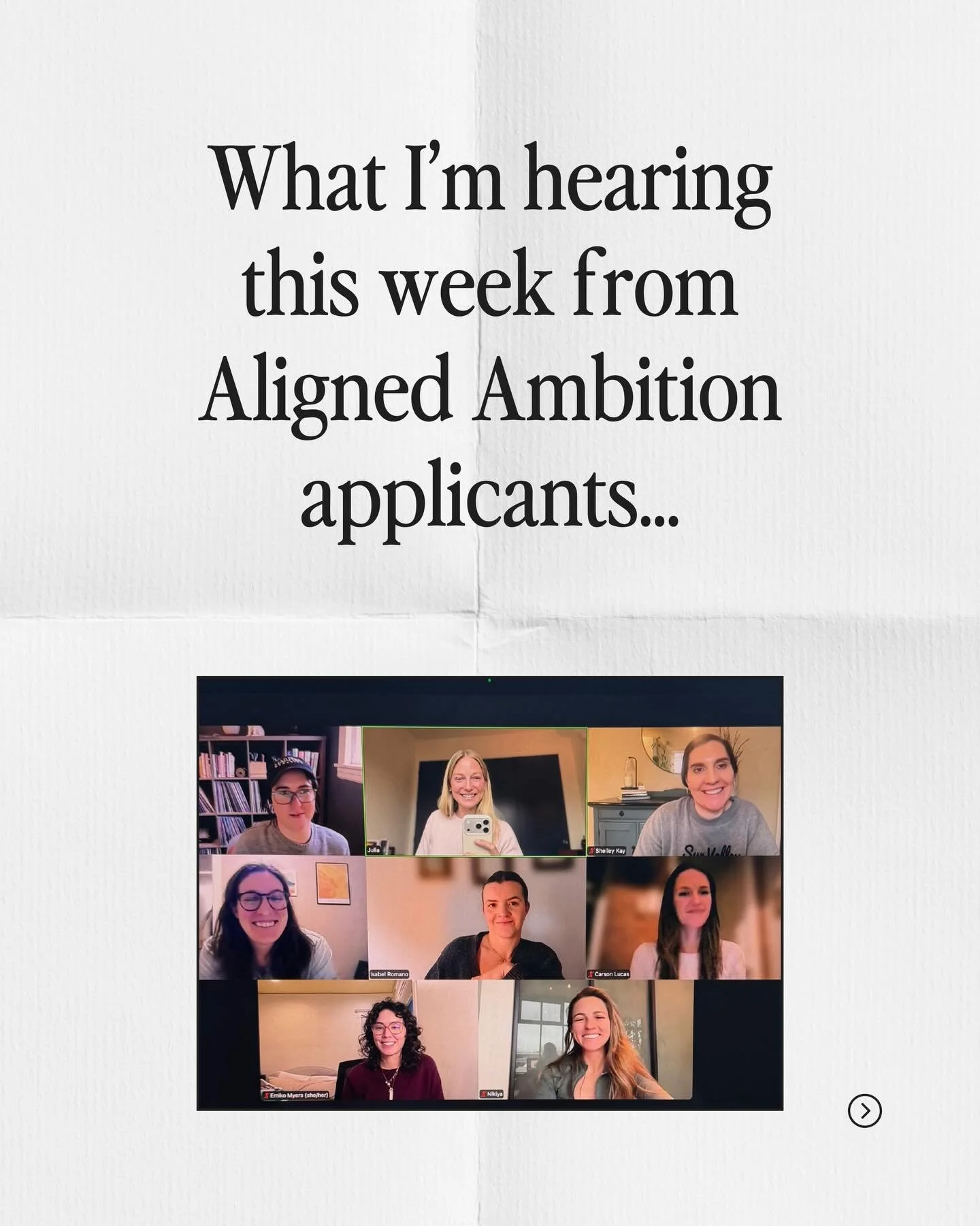 Three things I&rsquo;ve heard from applicants this week.

Saving you the DM (although by all means, slide in with your q&rsquo;s).

Application closes Friday!
