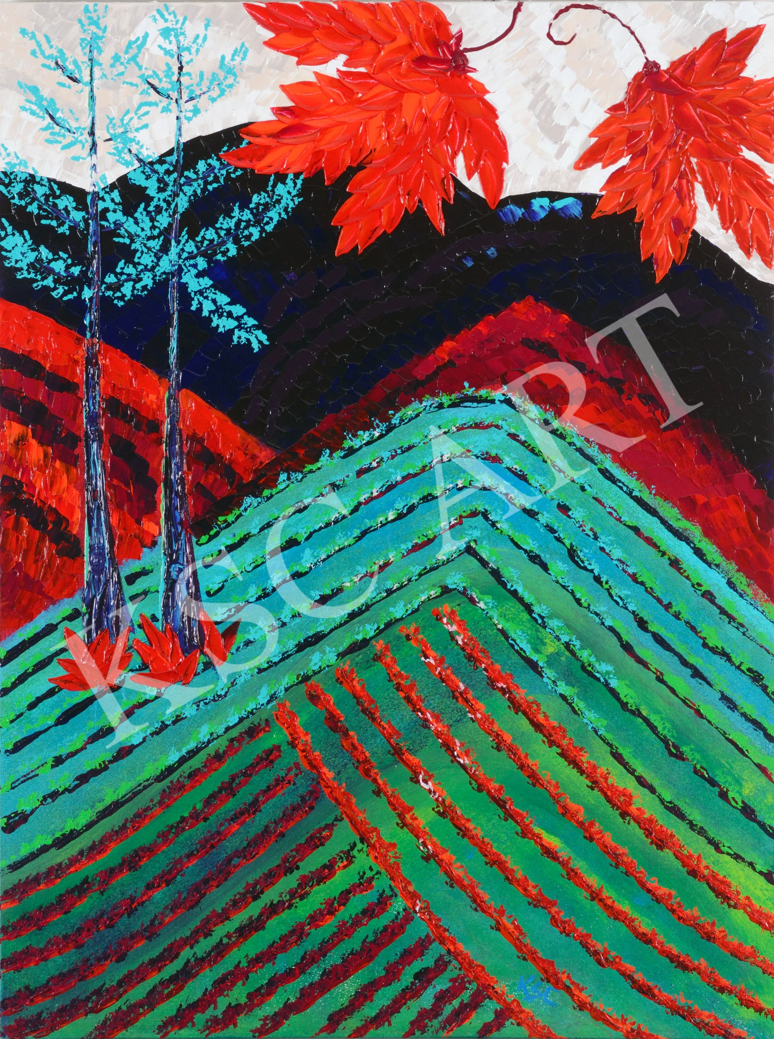 Vineyard Leaves of Willamette Valley I