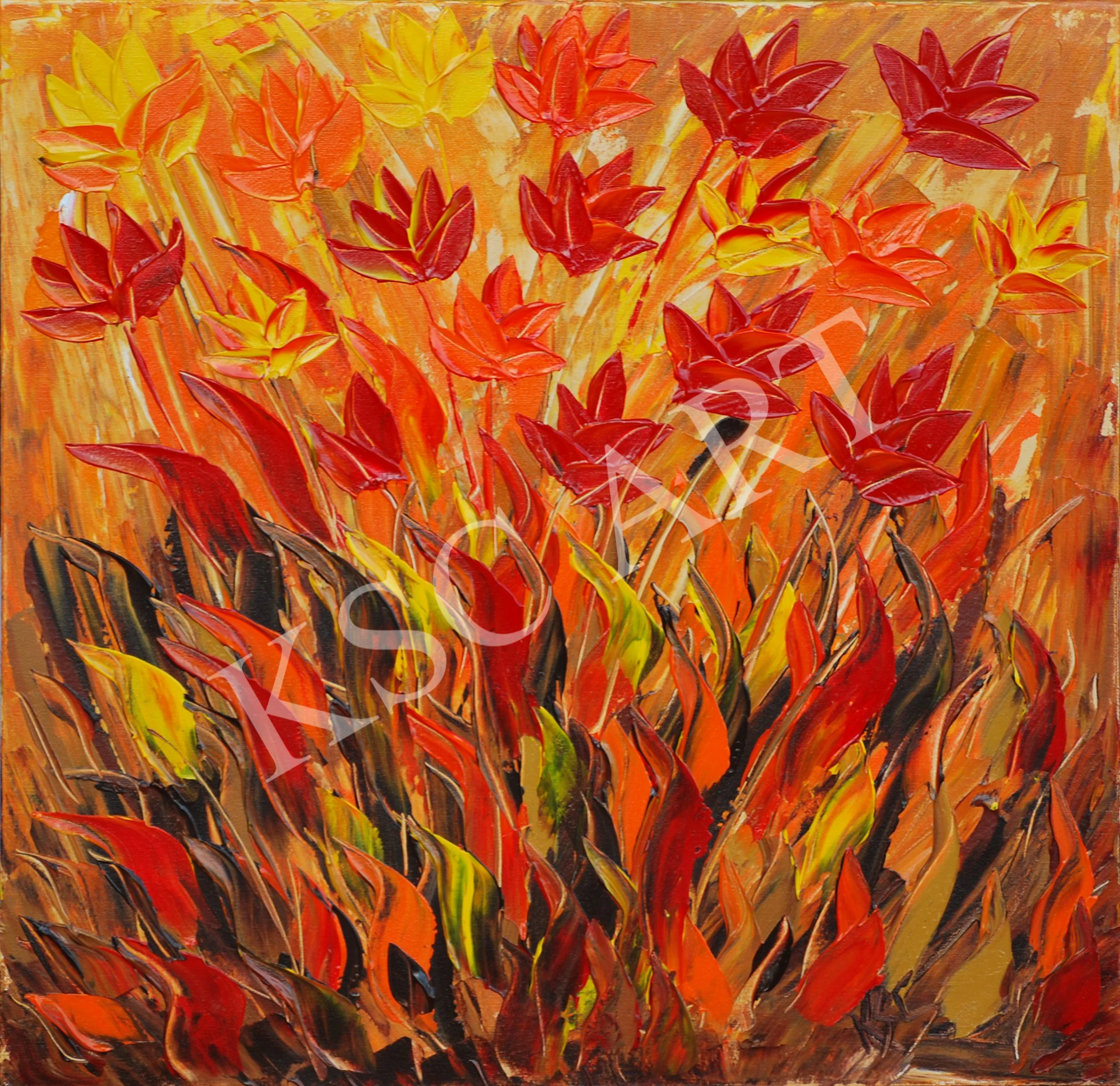 Flaming Flowers II