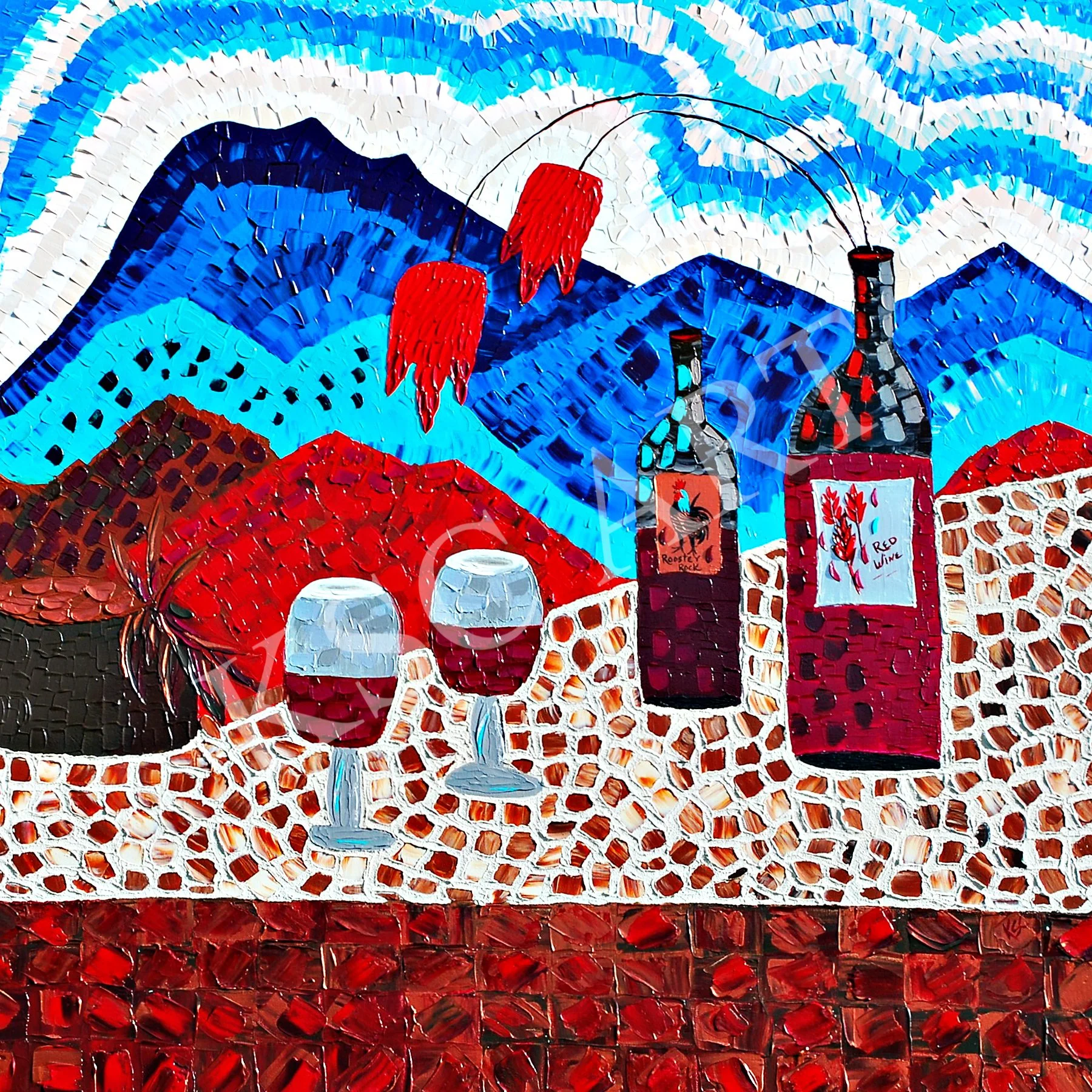 Mountain Retreat / 48" x 48"