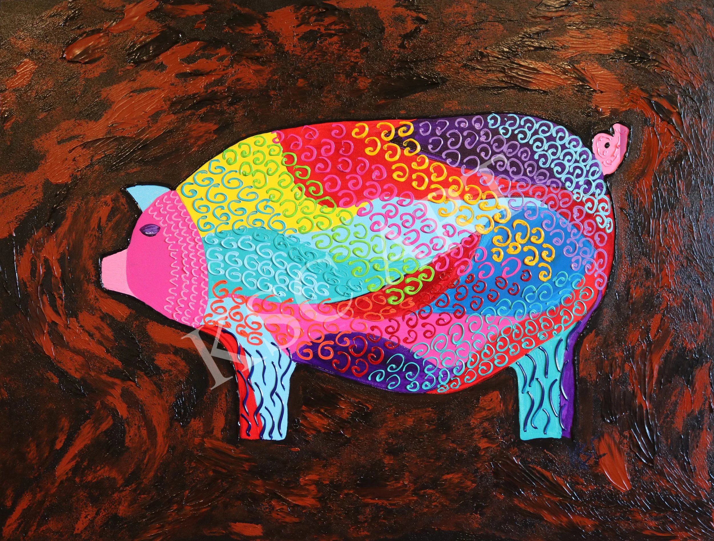 Holy Miss Piggy / 30" x 40"