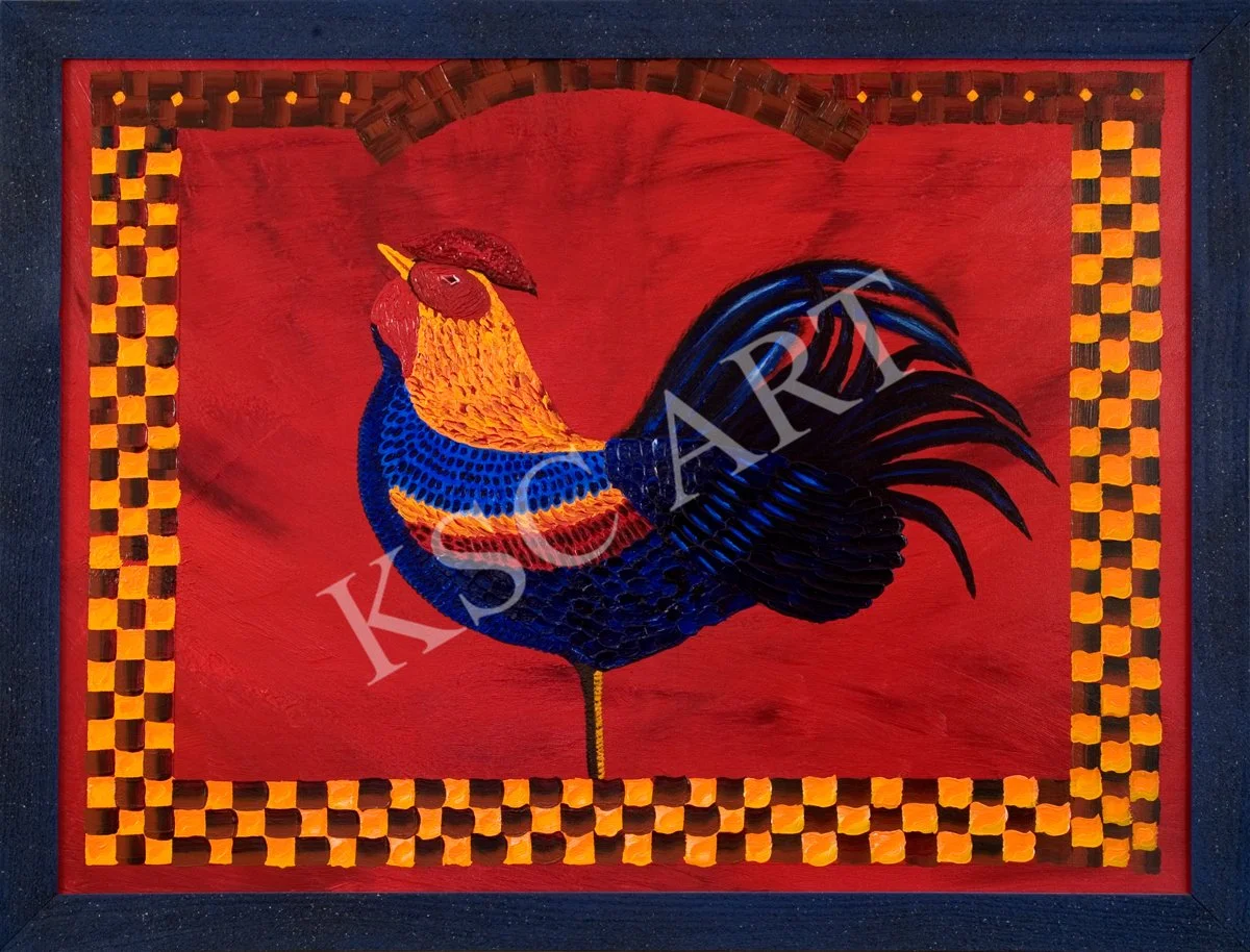 Checkerboard Rooster