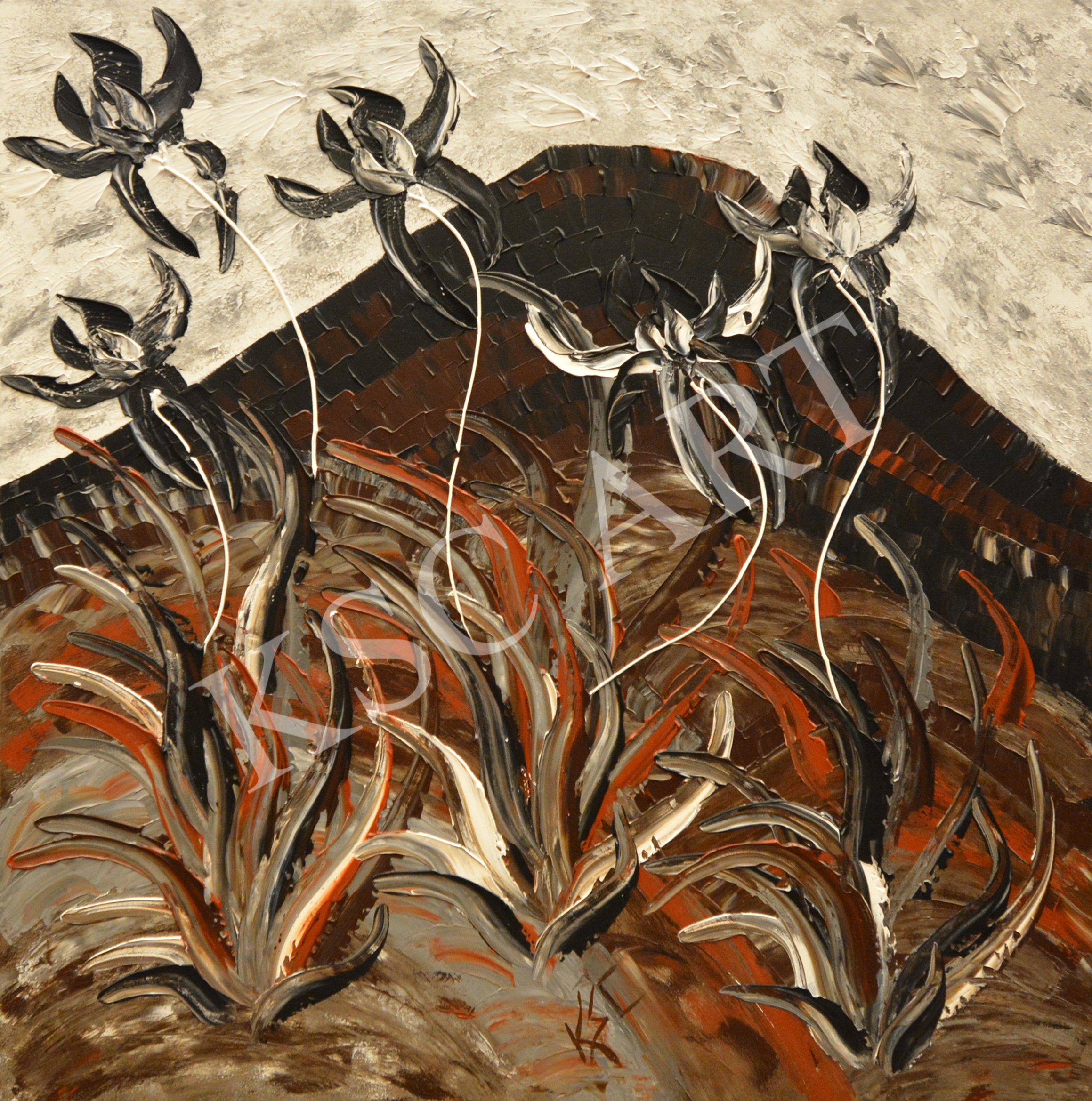 Valley Iris / 36" x 36"