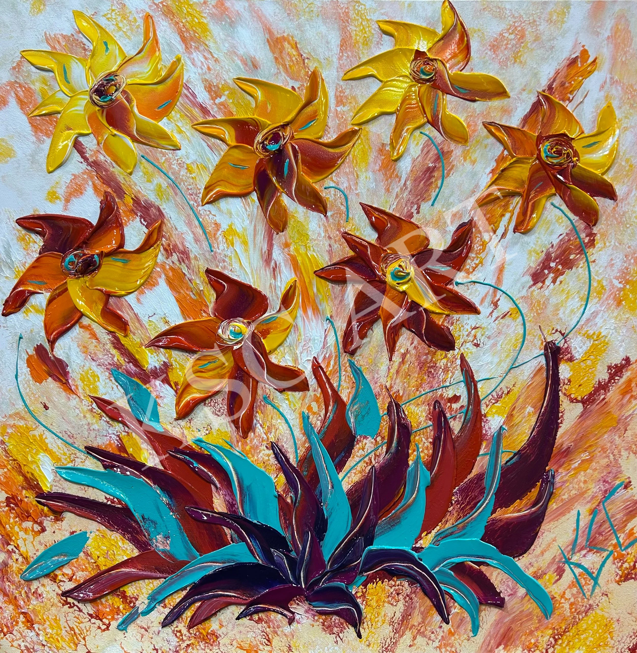 Spring Swing / 24" x 24"