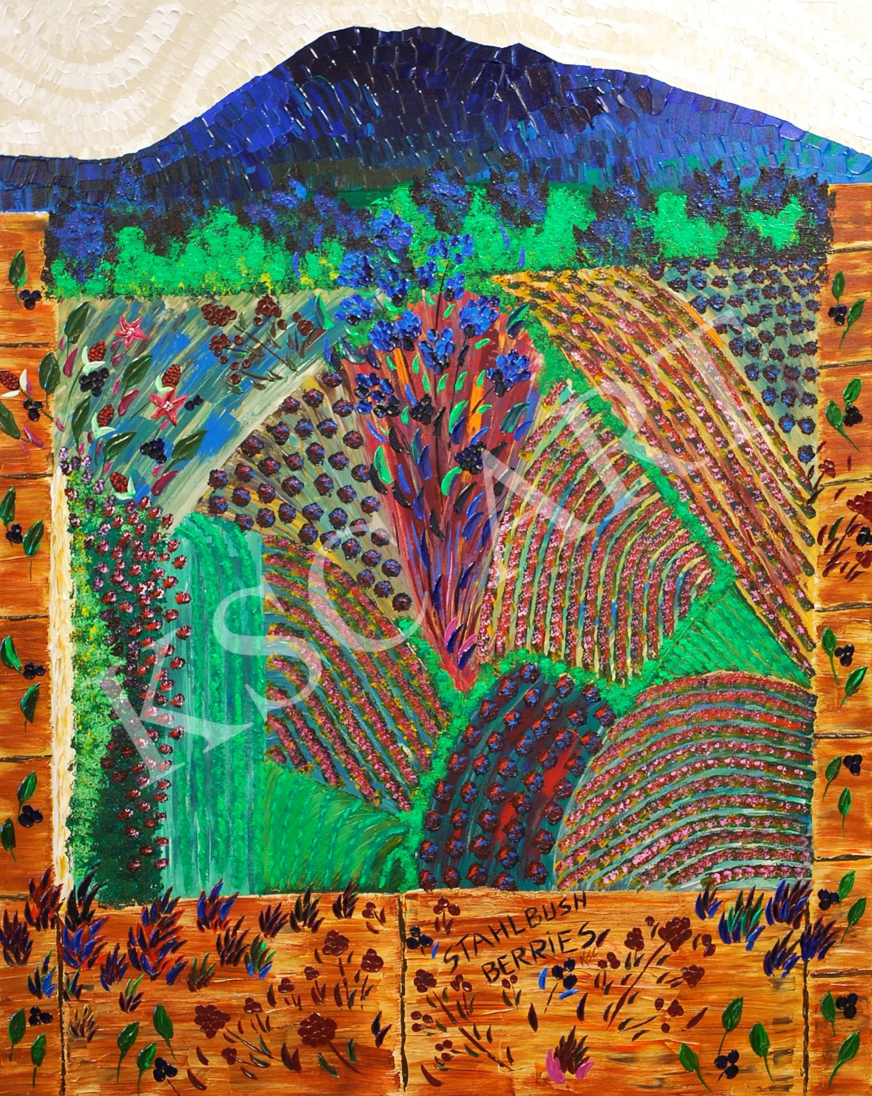 Stahlbush Berries / 60" x 48"