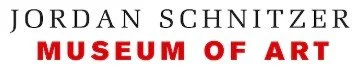 Jordan Schnitzer Museum of Art logo with black text and red subtitle