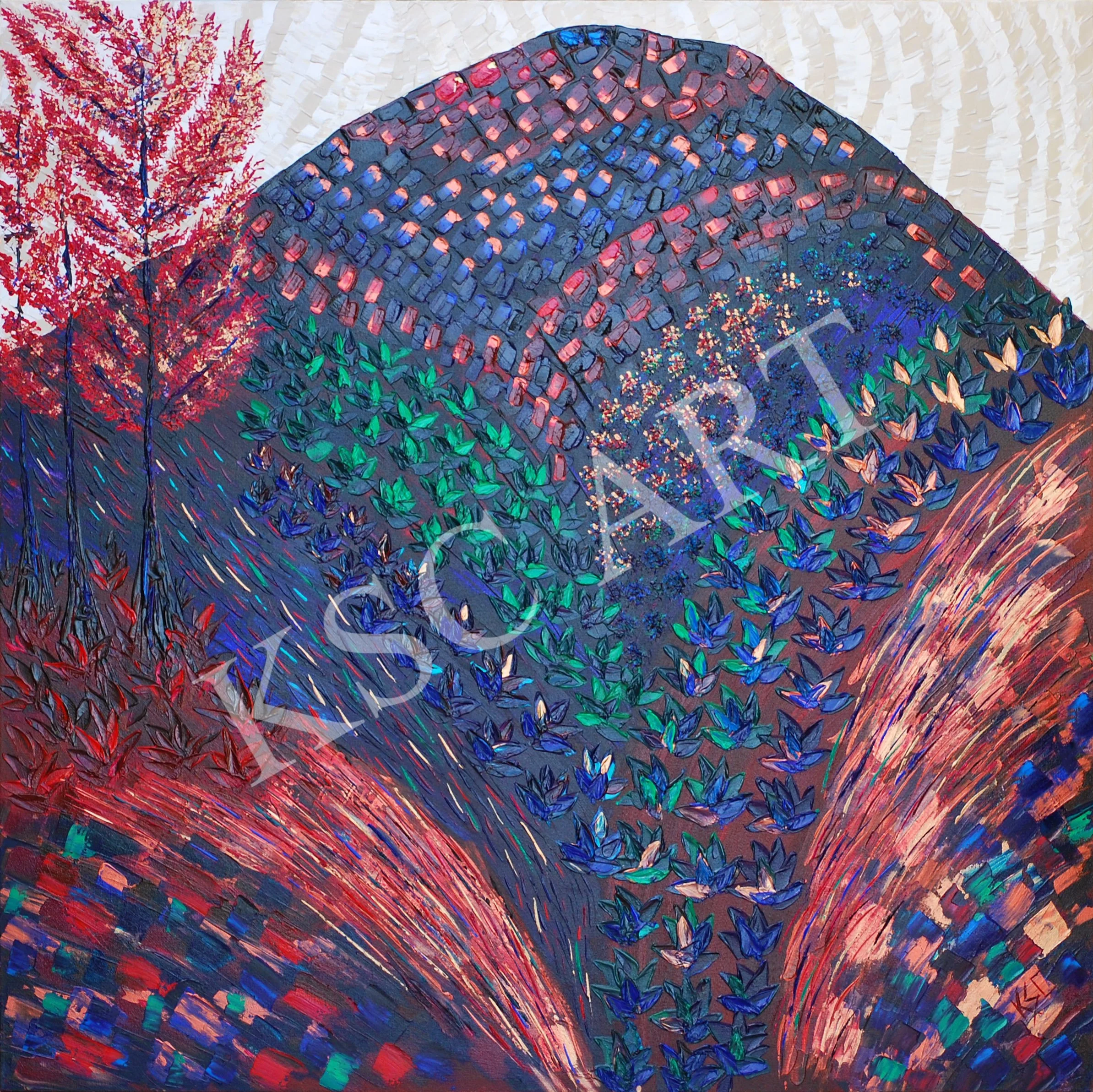 The Art of Healthy Berries / 48" x 48"