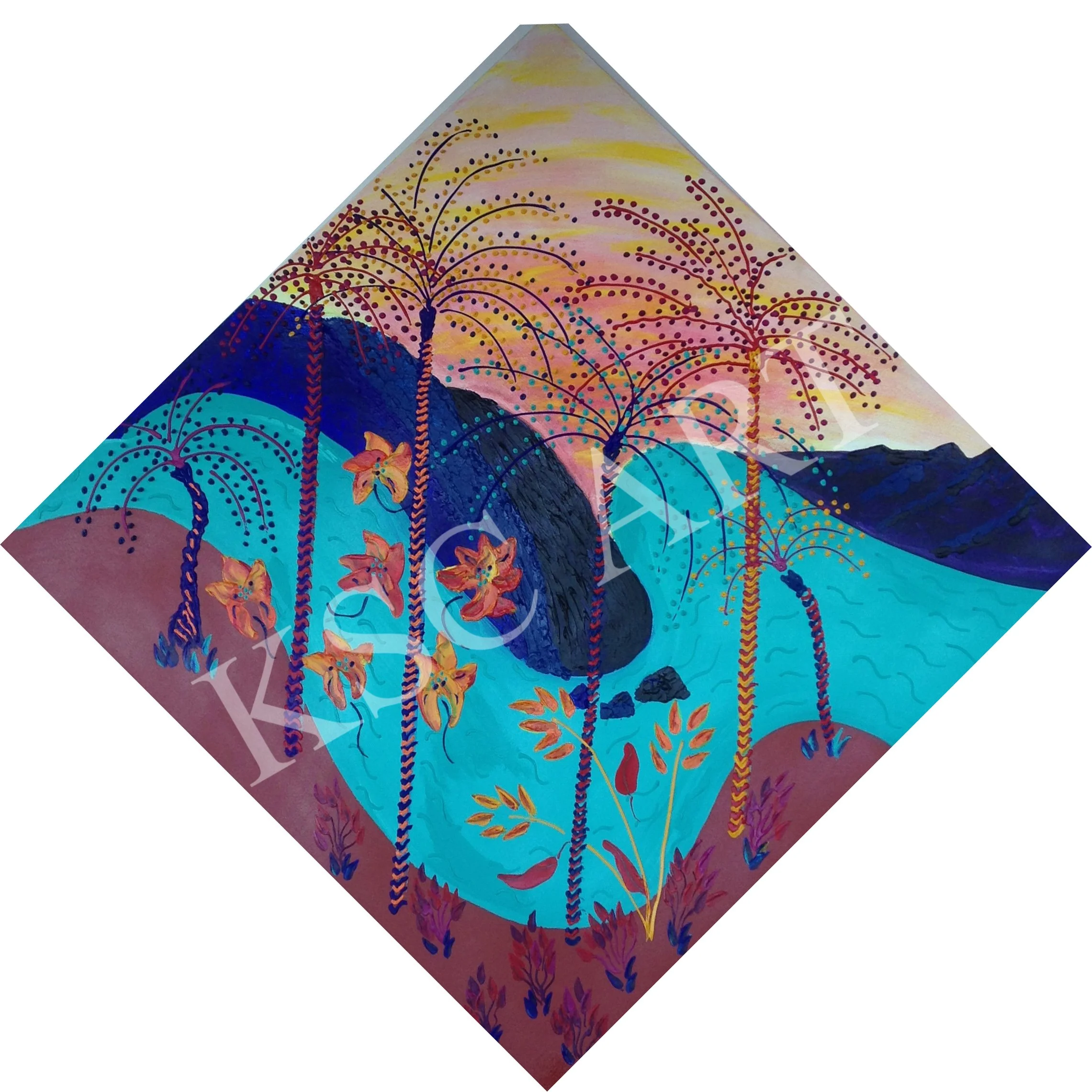 Mexico View / 48" x 48"