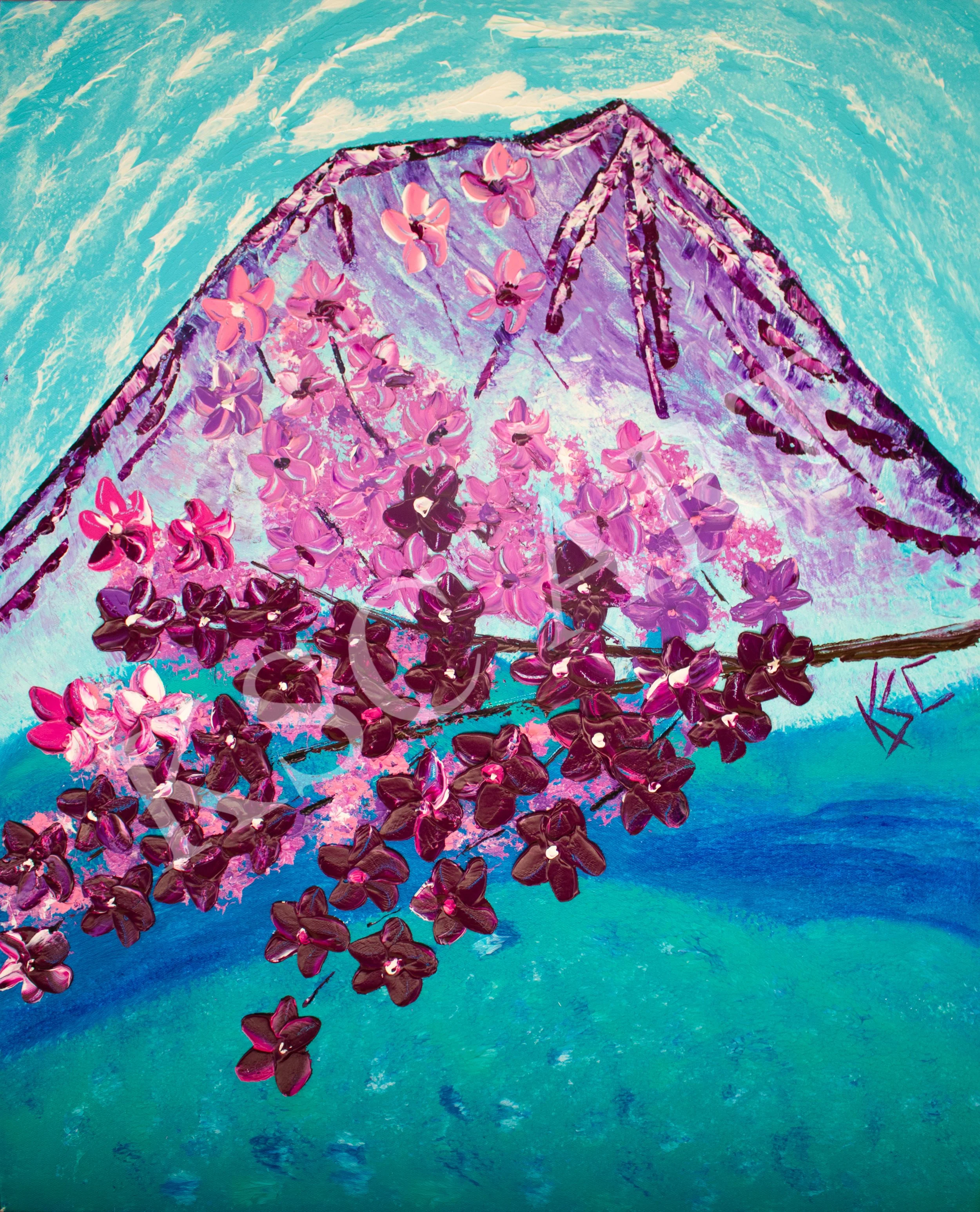 Cherry Blossoms at Mt. Fuji