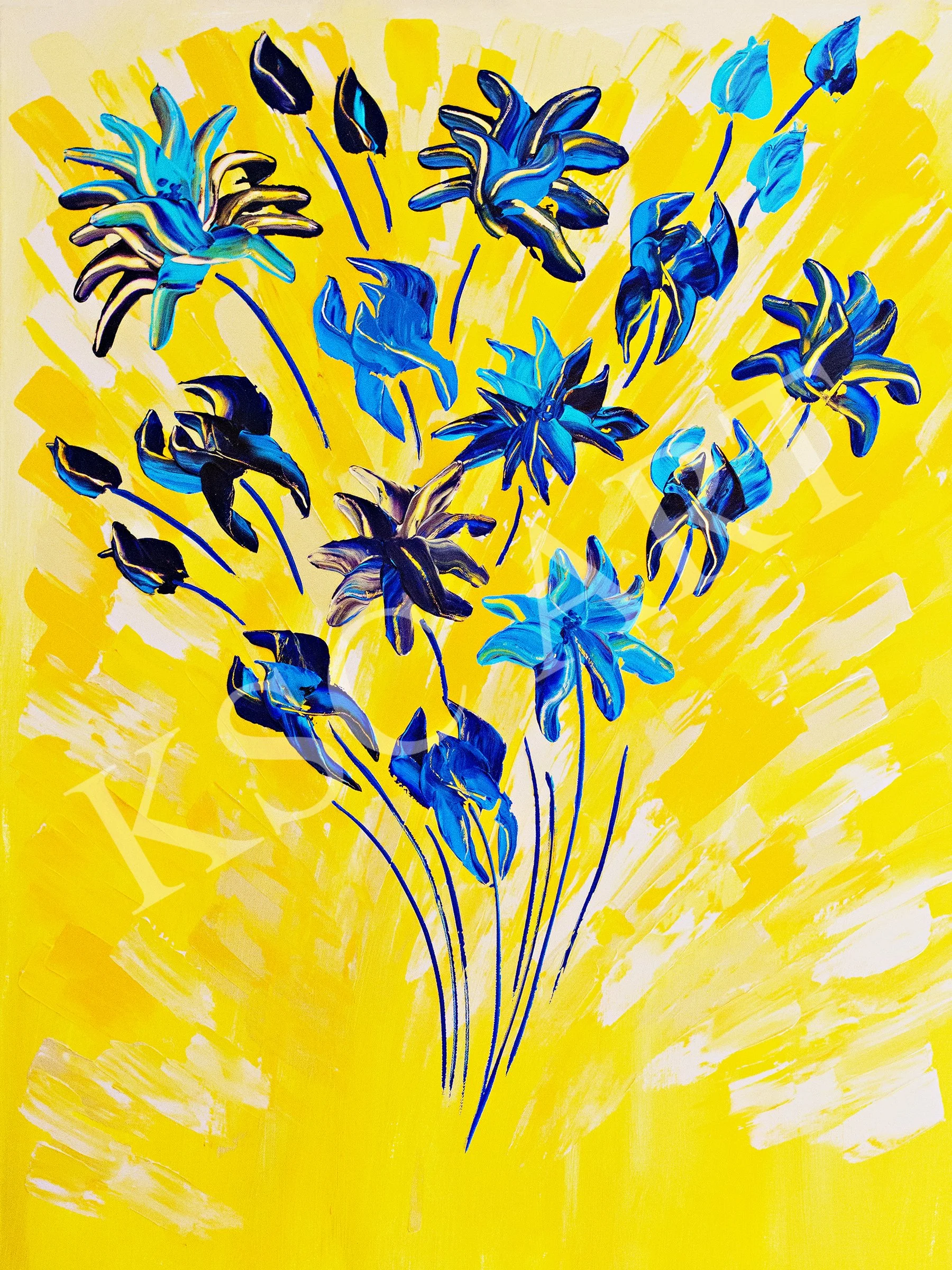 Yellow Bouquet / 40" x 30"