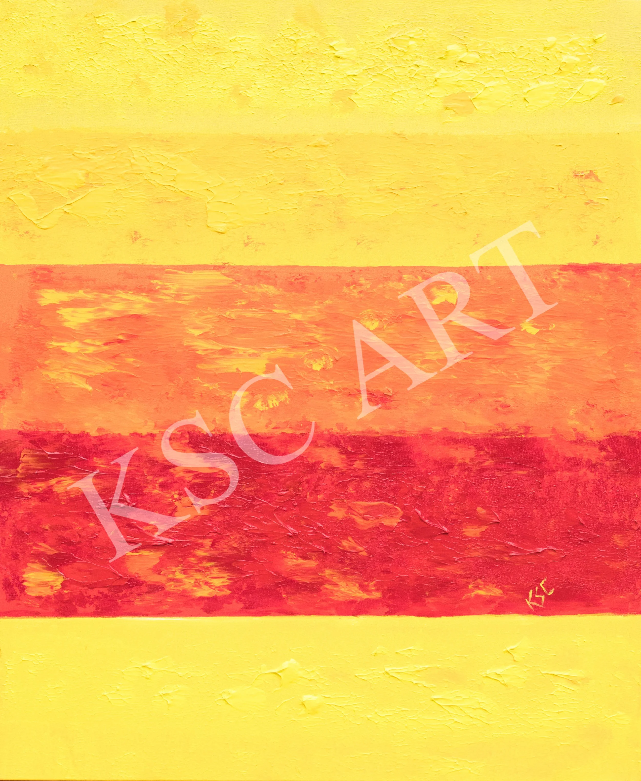 Caribbean Sunset II / 48" x 30"