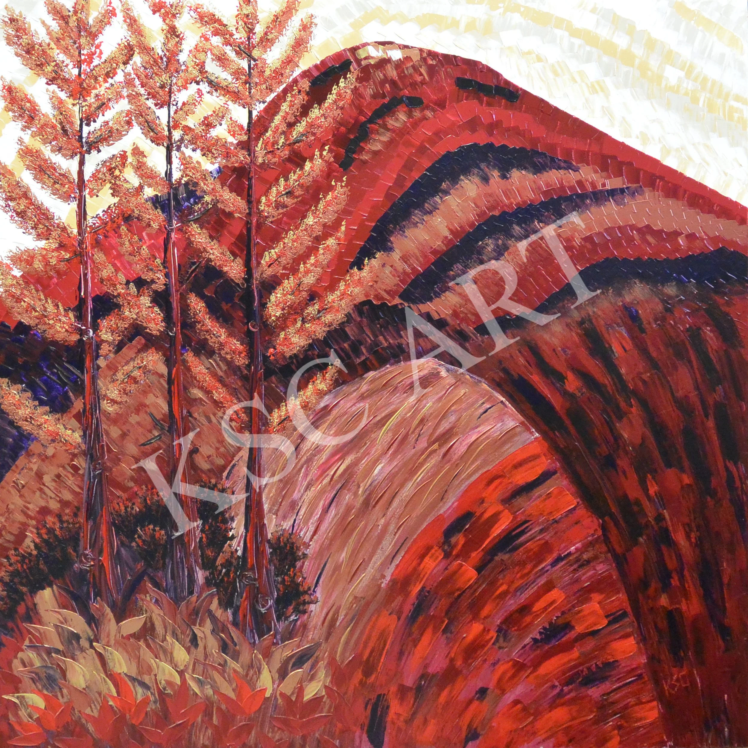 Mountain Treasure / 48" x 48"