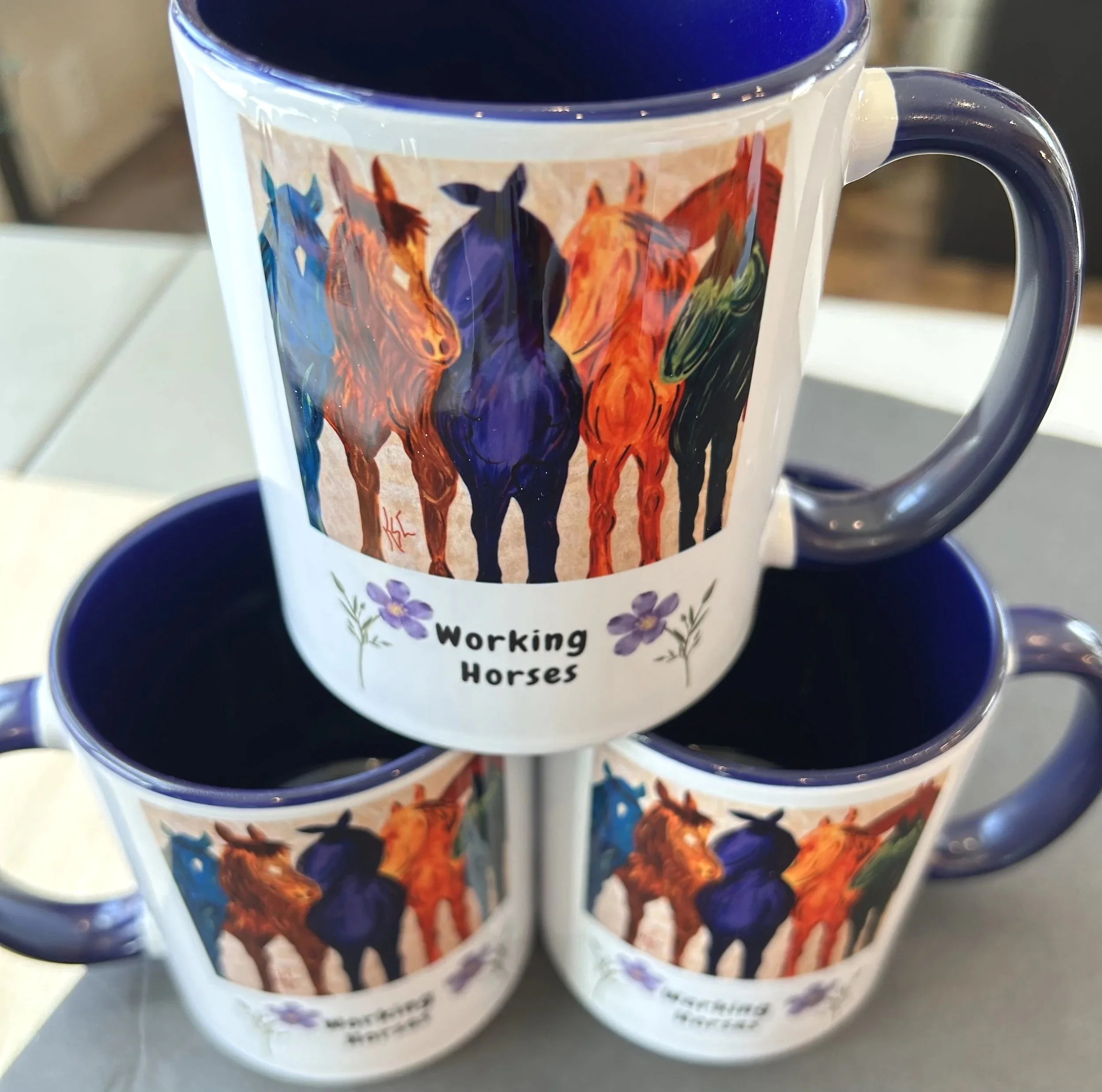 15 Ounce Ceramic Coffee Mugs (2 Per Order)