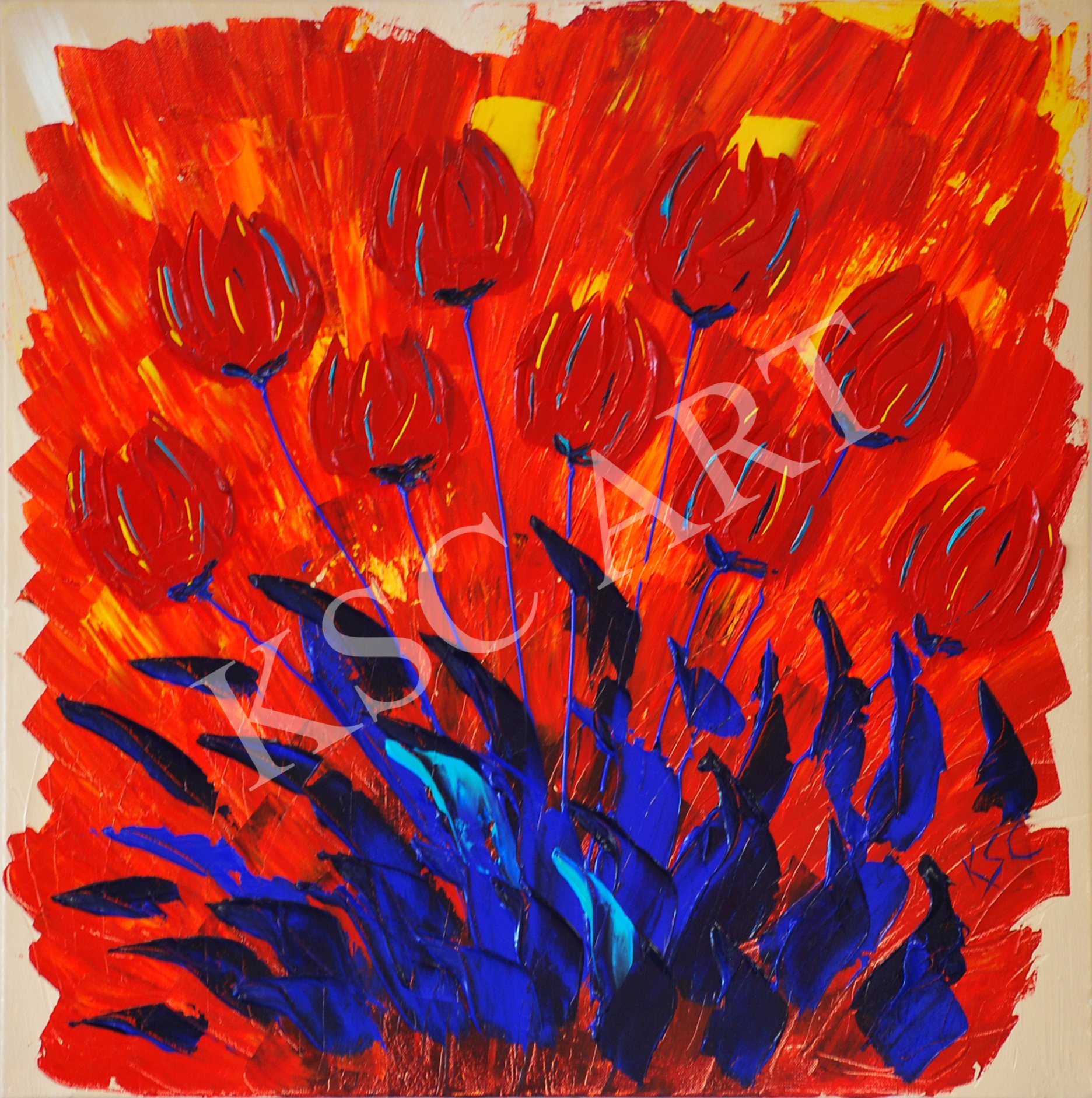 Nine Lives / 24" x 24"