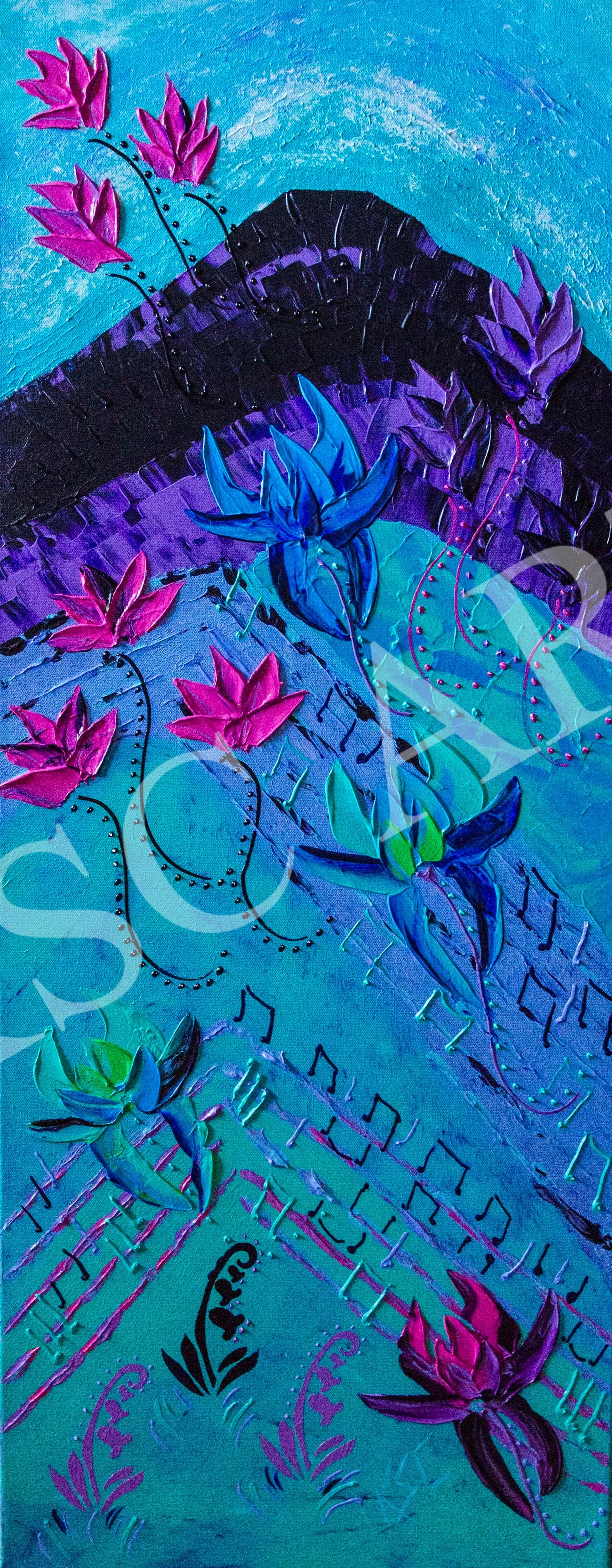 Music of the Valley I / 24" x 60"