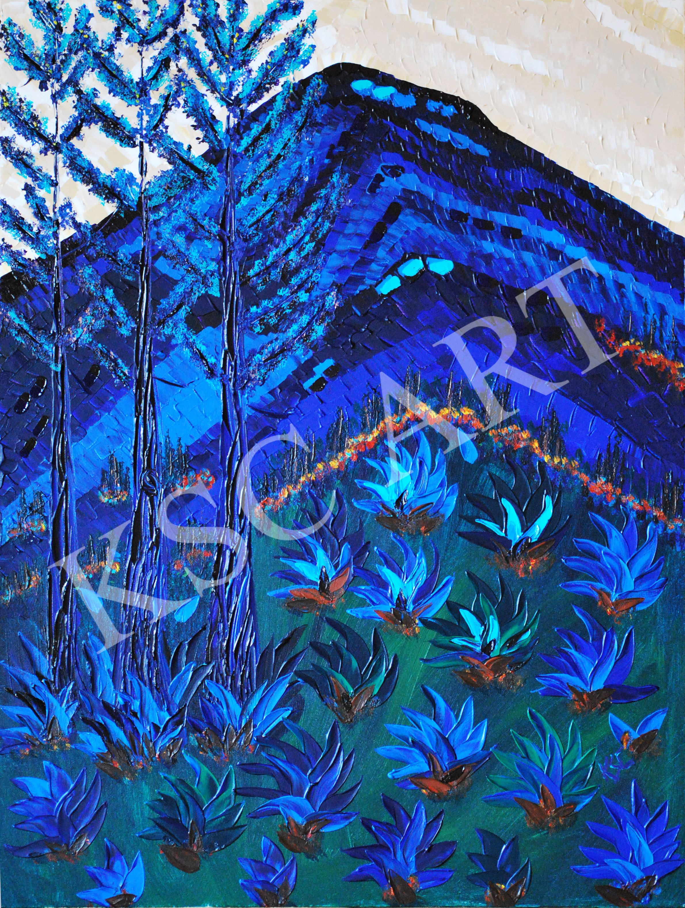 Mary's Peak & Doug Fir / 48" x 36"