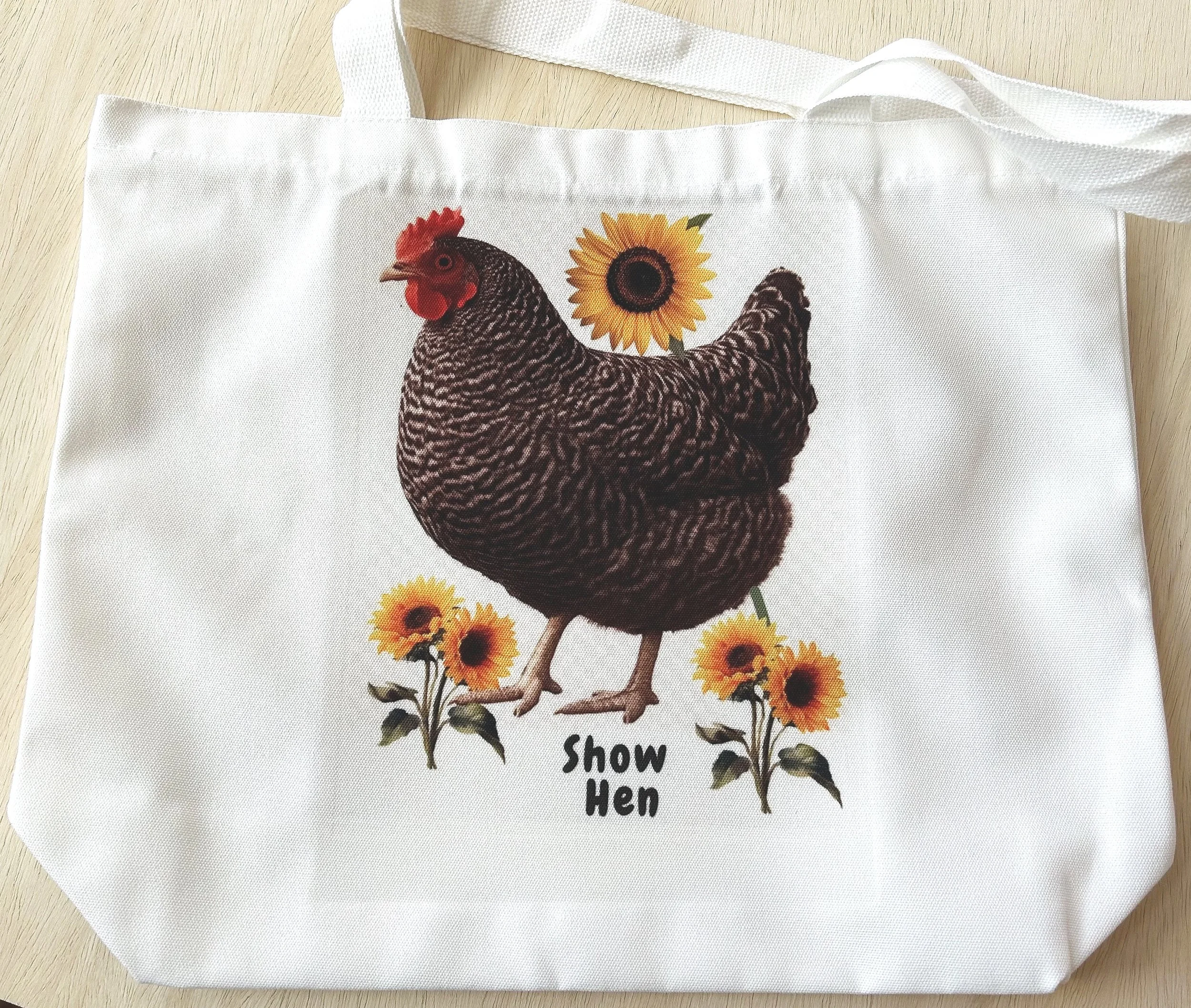 Show Hen - Choose From:  Kitchen Towels, Swedish Dish Cloths, or a Tote Bag