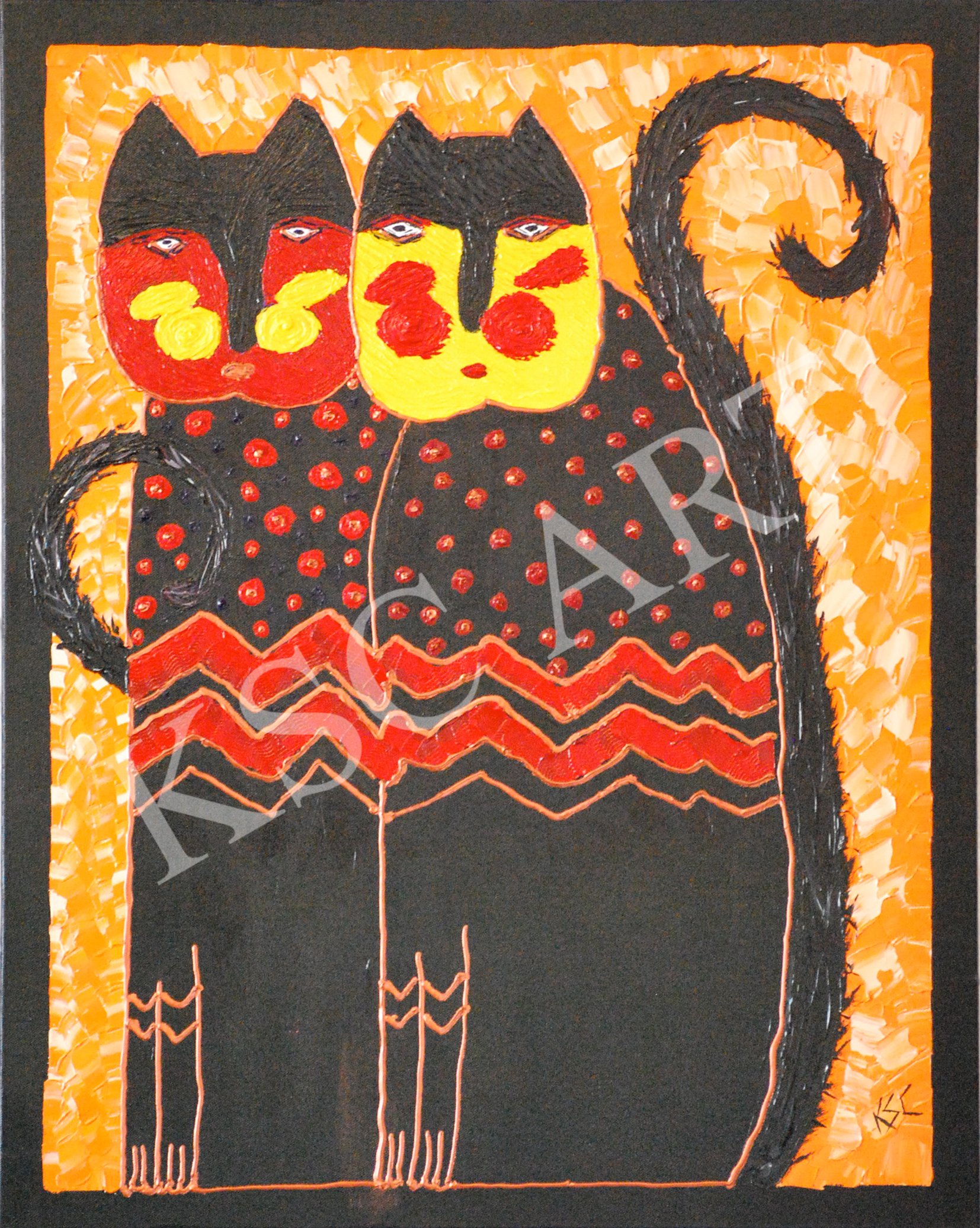 Foxy Ladies / 30" x 24"