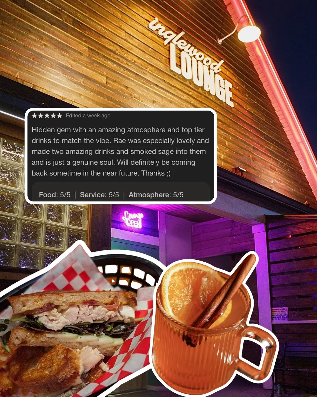 Y&rsquo;all are really catching the vibes we are putting down. And we love to see it. 🍂💗✨ #neighborhoodmagic

#inglewoodlounge #eastnashville #neighborhoodbar #cocktaillounge #kitchenopenlate #nashvillefoodie