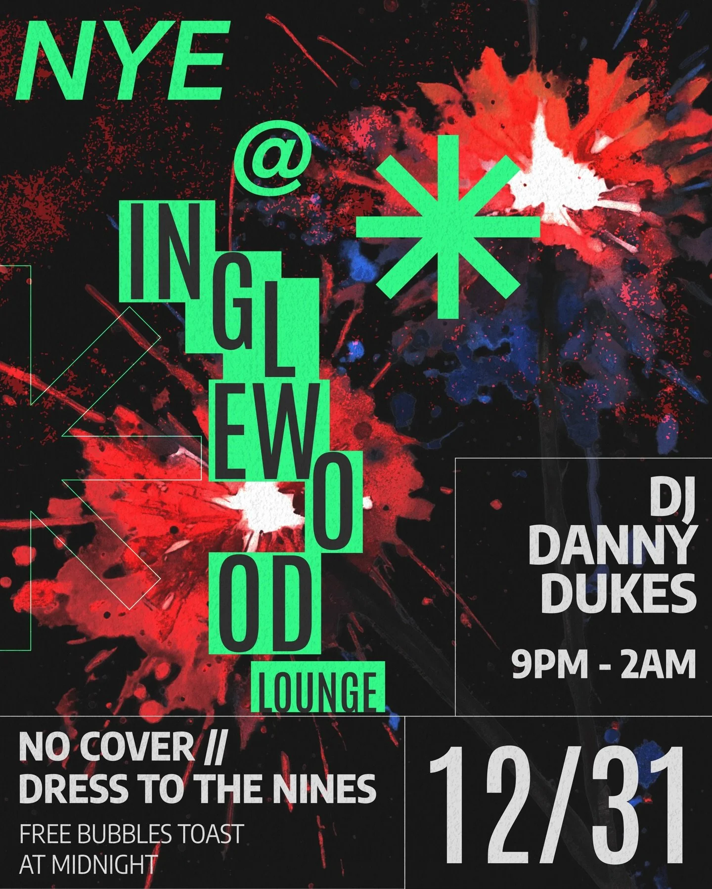 Come cute &amp; don&rsquo;t leave til next year. 😘
NYE @ Inglewood Lounge 🔥
Music by DJ Danny Dukes! 🎶🪩
No cover! ✅ Midnight bubbles on us! 🥂

#nyeparty #inglewoodlounge #eastnashville