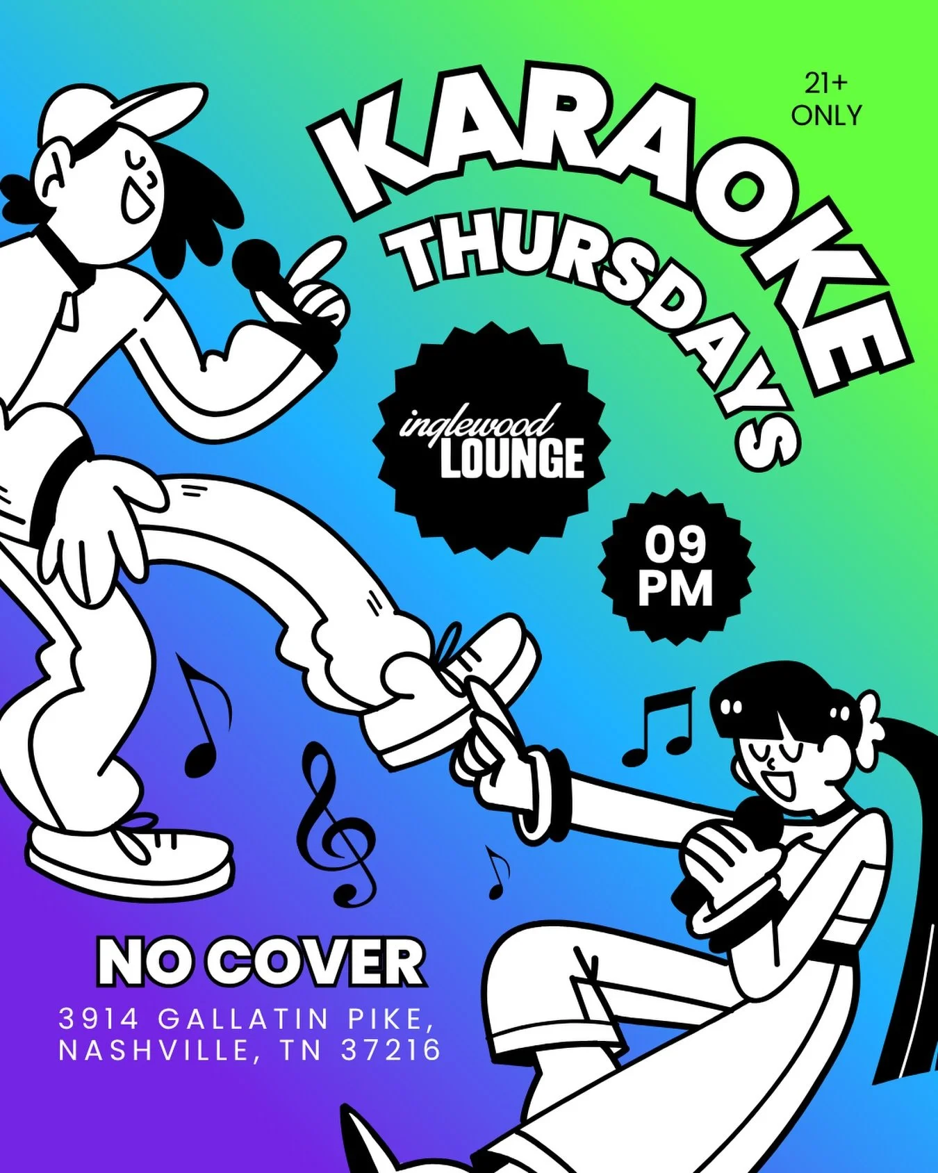 Your weekly excuse to grab the mic. 🎶
KARAOKE THURSDAYS!! 👉 9PM-LATE
Drinks, dinner &amp; your favorite songs. ✨
See you &amp; your crew at the Lounge. 💗