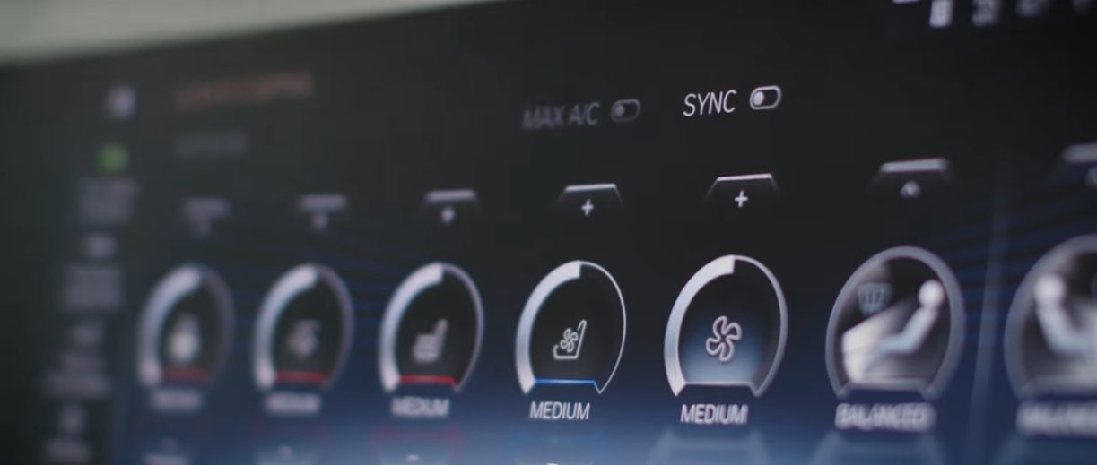 Climate Control Dashboard on BMW