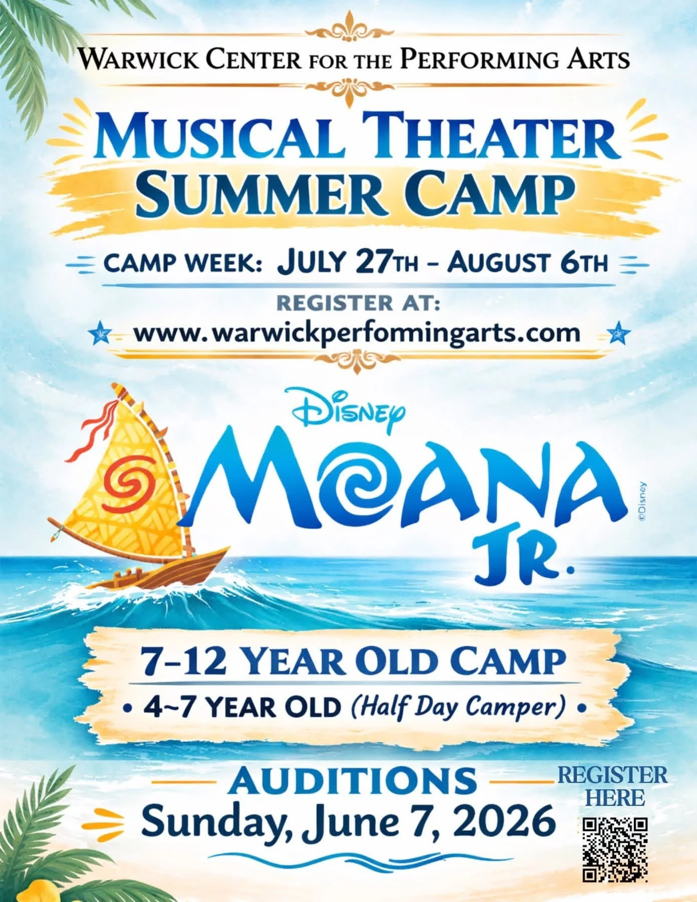 Moana Jr.: Musical Theater Summer Camp (Ages 4-12)