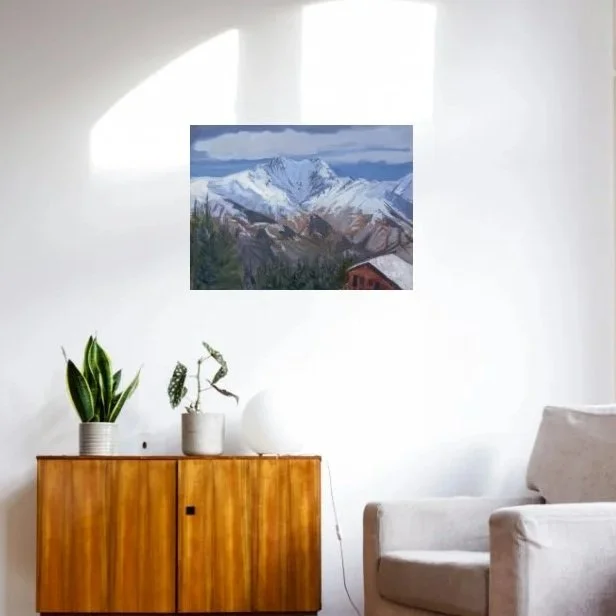 Snowy Mountain Print