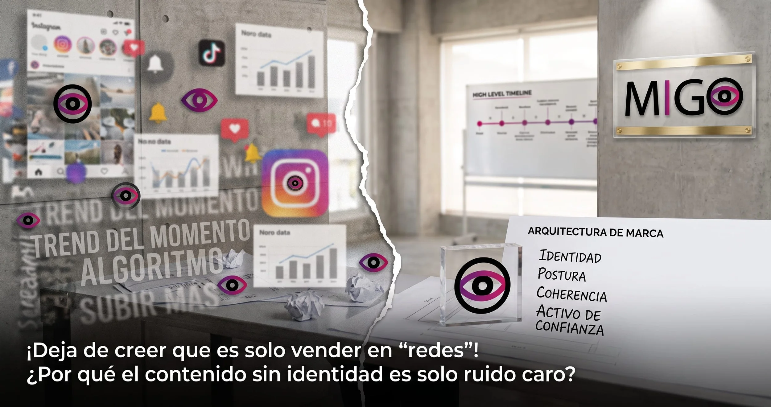 ¡Deja de creer que es solo vender en "redes"! ¿Por qué el contenido sin identidad es solo ruido caro?