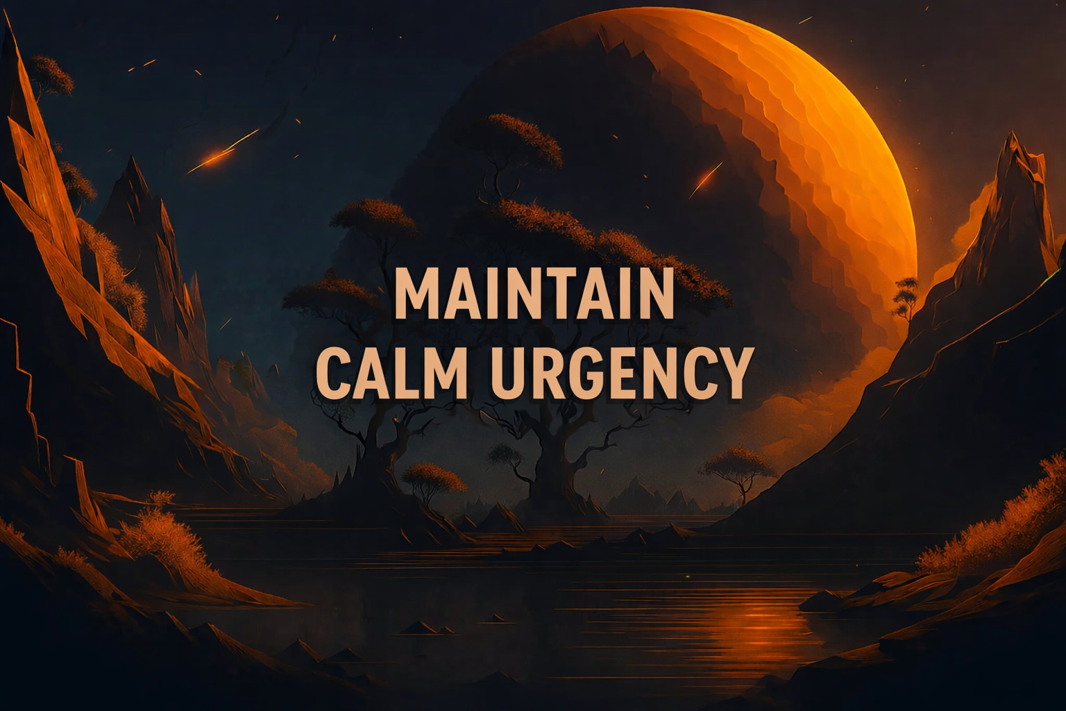 Maintain Calm Urgency