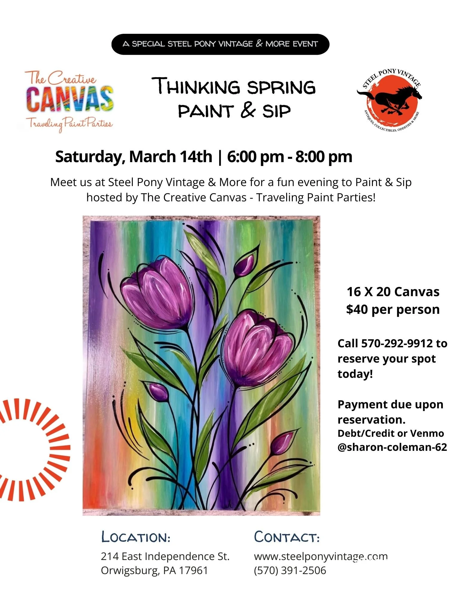 Thinking Spring Paint & Sip