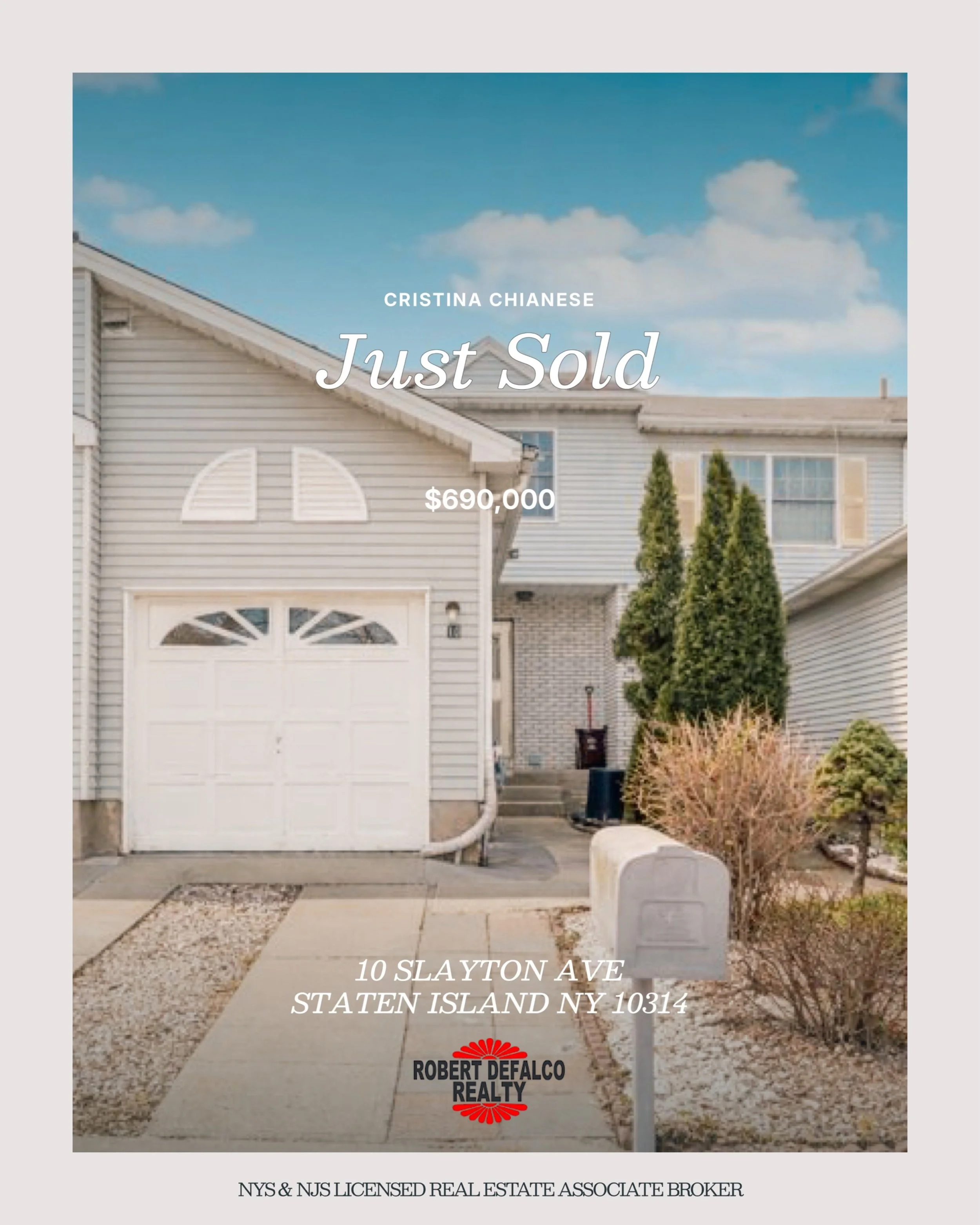 ✨JUST SOLD✨

📍10 Slayton Ave Staten Island NY 10314

ASKING: $650,000
SOLD PRICE: $690,000

Another smooth transaction completed!! I was able to negotiate $40,000 over the asking price. Not to mention this home was on the market for 3 DAYS!! I had t