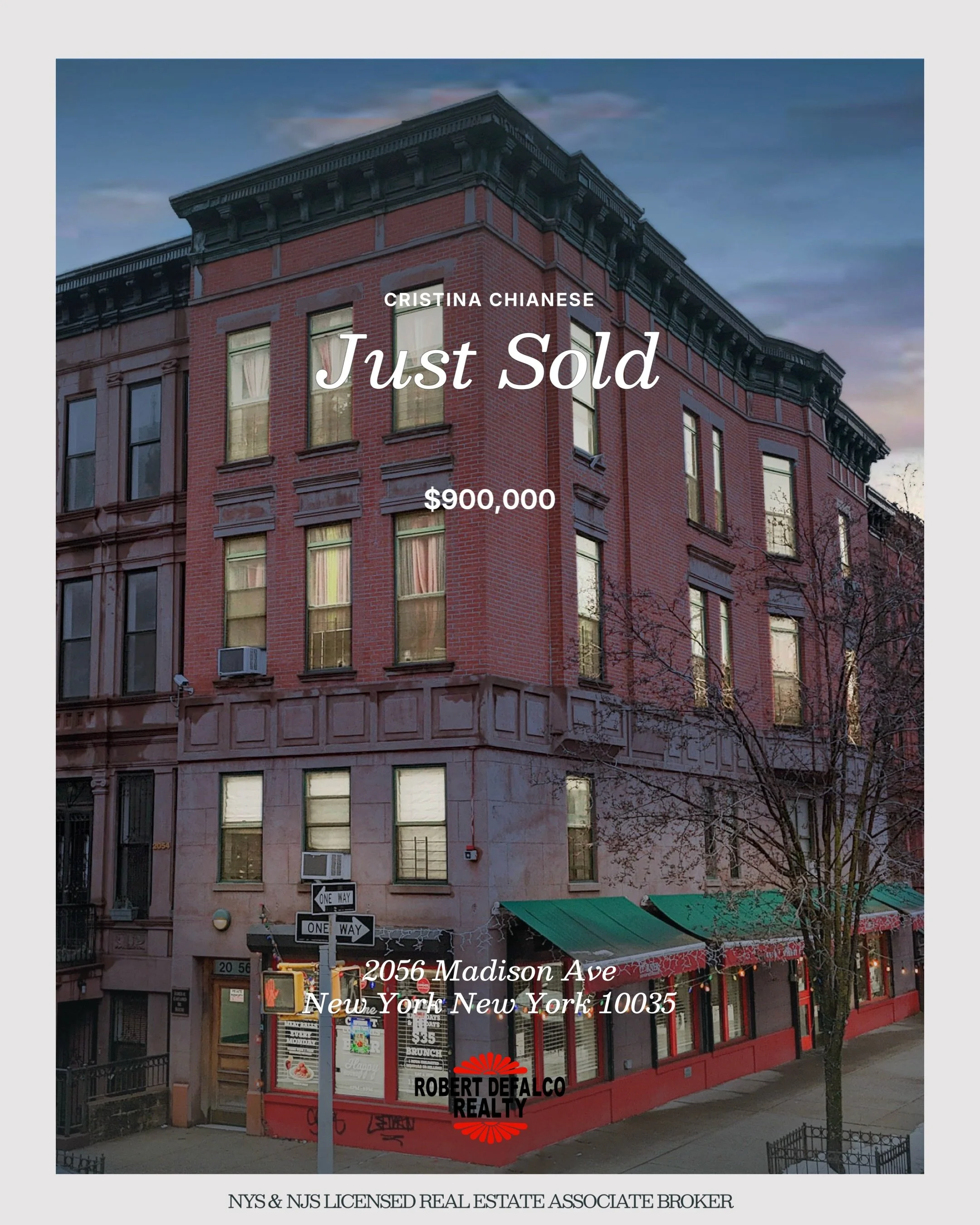 ✨JUST SOLD✨

📍2056 Madison Ave New York New York 10035

$900,000

Congratulations to both our Sellers &amp; buyers during this transaction. We were successfully able to stop a foreclosure working hand in hand with the reciever, navigate uncooperativ