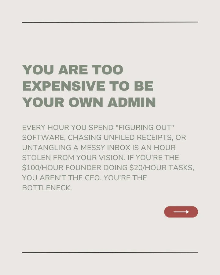 You&rsquo;ve been "meaning to get around to it" for months. You know your systems are leaking profit. You know your inbox is a graveyard. You know your bookkeeping is a "later" problem that&rsquo;s becoming a "now" crisi