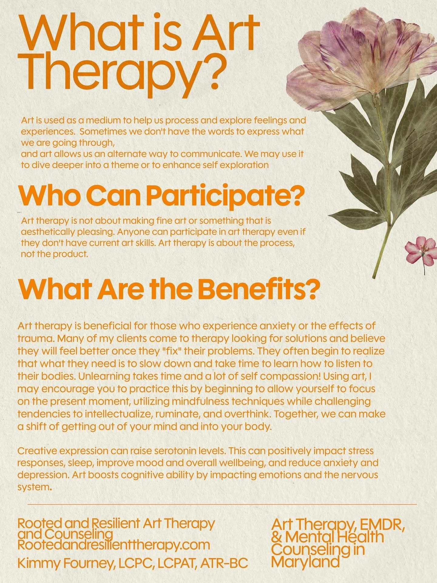 Art therapy provides a space to process emotions, reflect on experiences, and explore your inner world through creativity.

Learn how art therapy can support your mental health&mdash;schedule a session today using the link in my bio 🌱

#arttherapist
