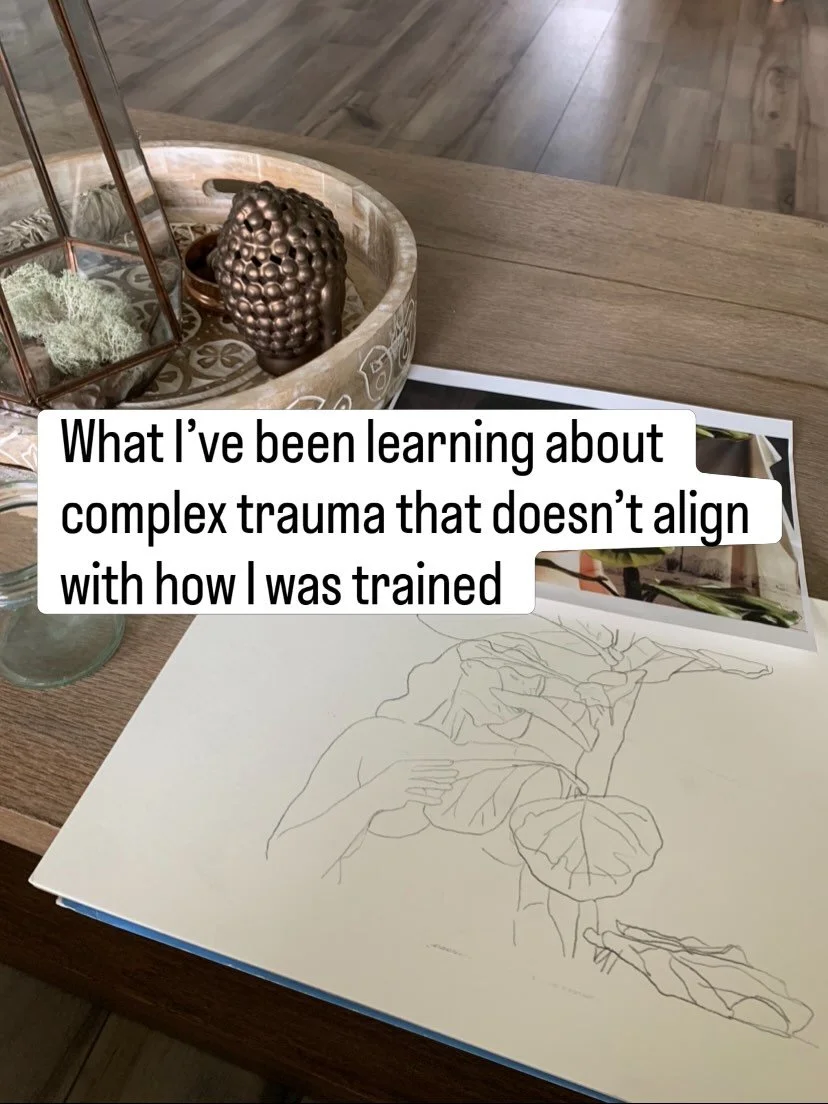 As a white therapist, I&rsquo;ve been reflecting on the trauma models I was trained in.

Many of them assume safety was the starting point.

But safety hasn&rsquo;t been equally accessible to everyone.

For some people, hypervigilance isn&rsquo;t a d
