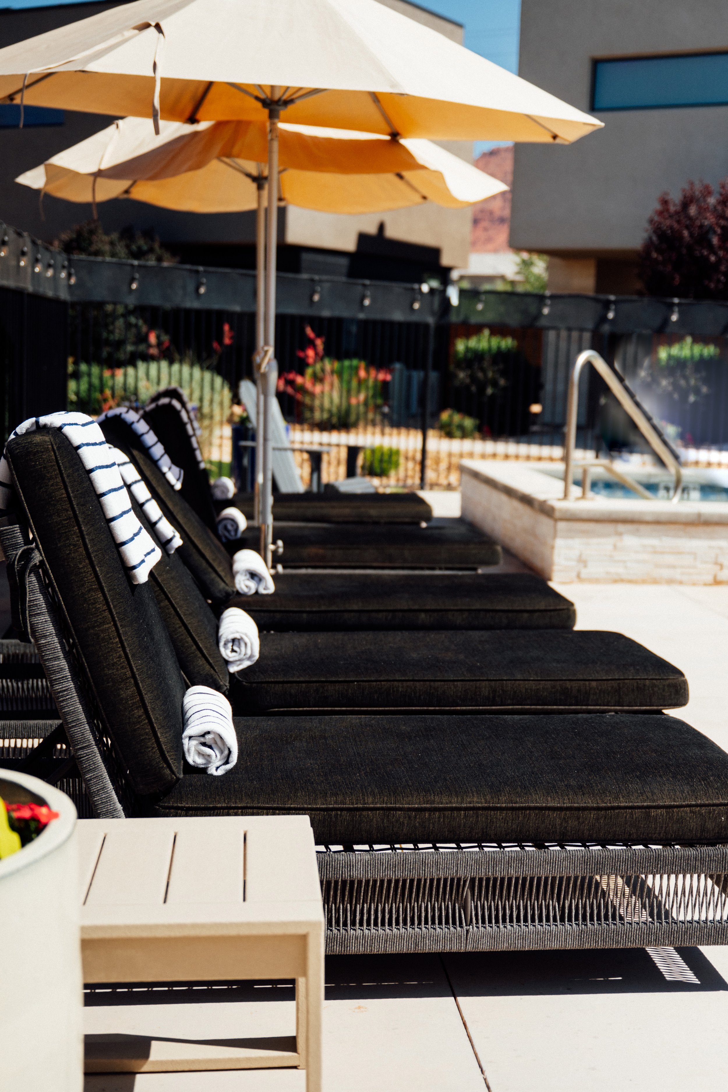 Movara Villas Lounge Area by the Pool