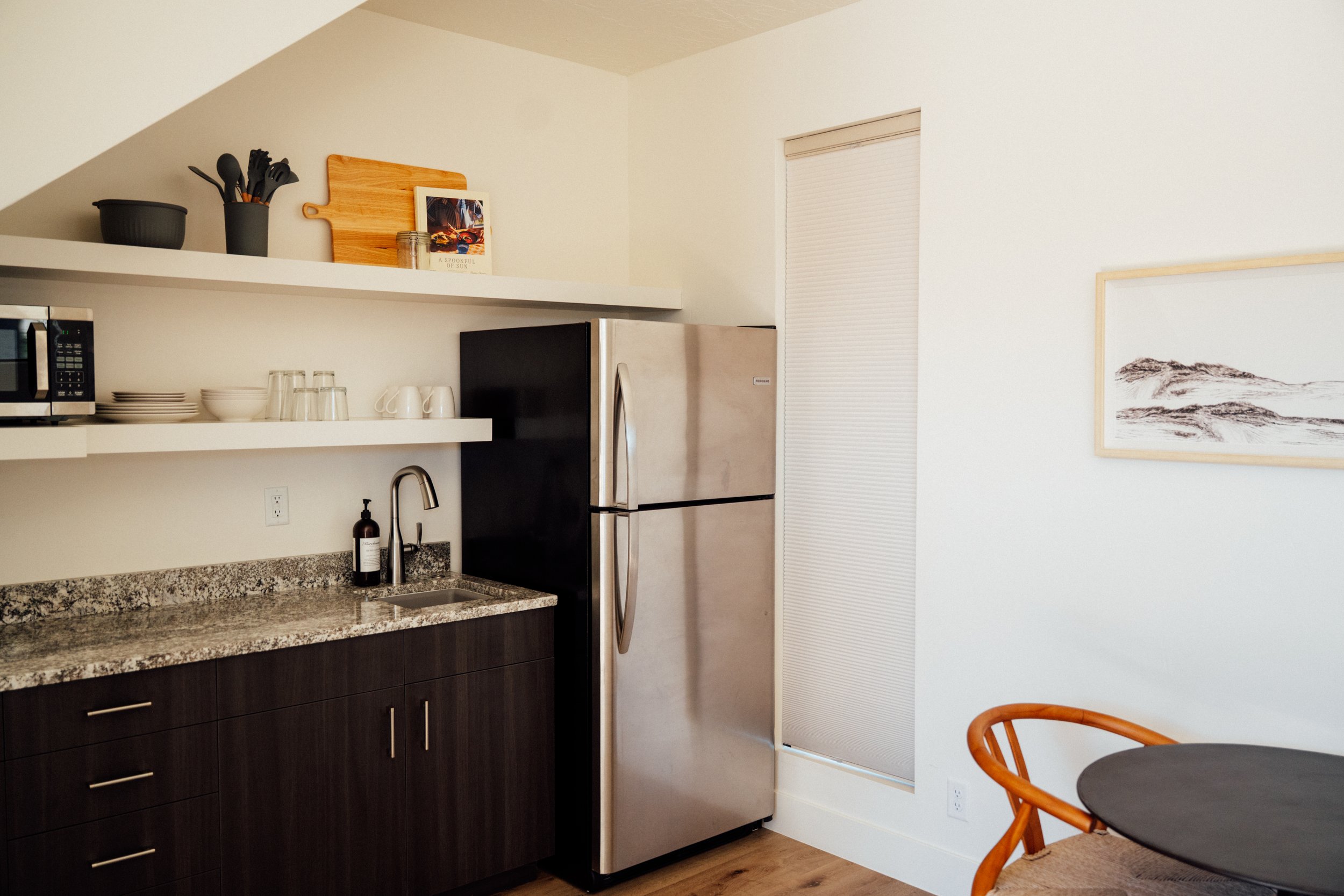 Movara villa kitchen and amenities.