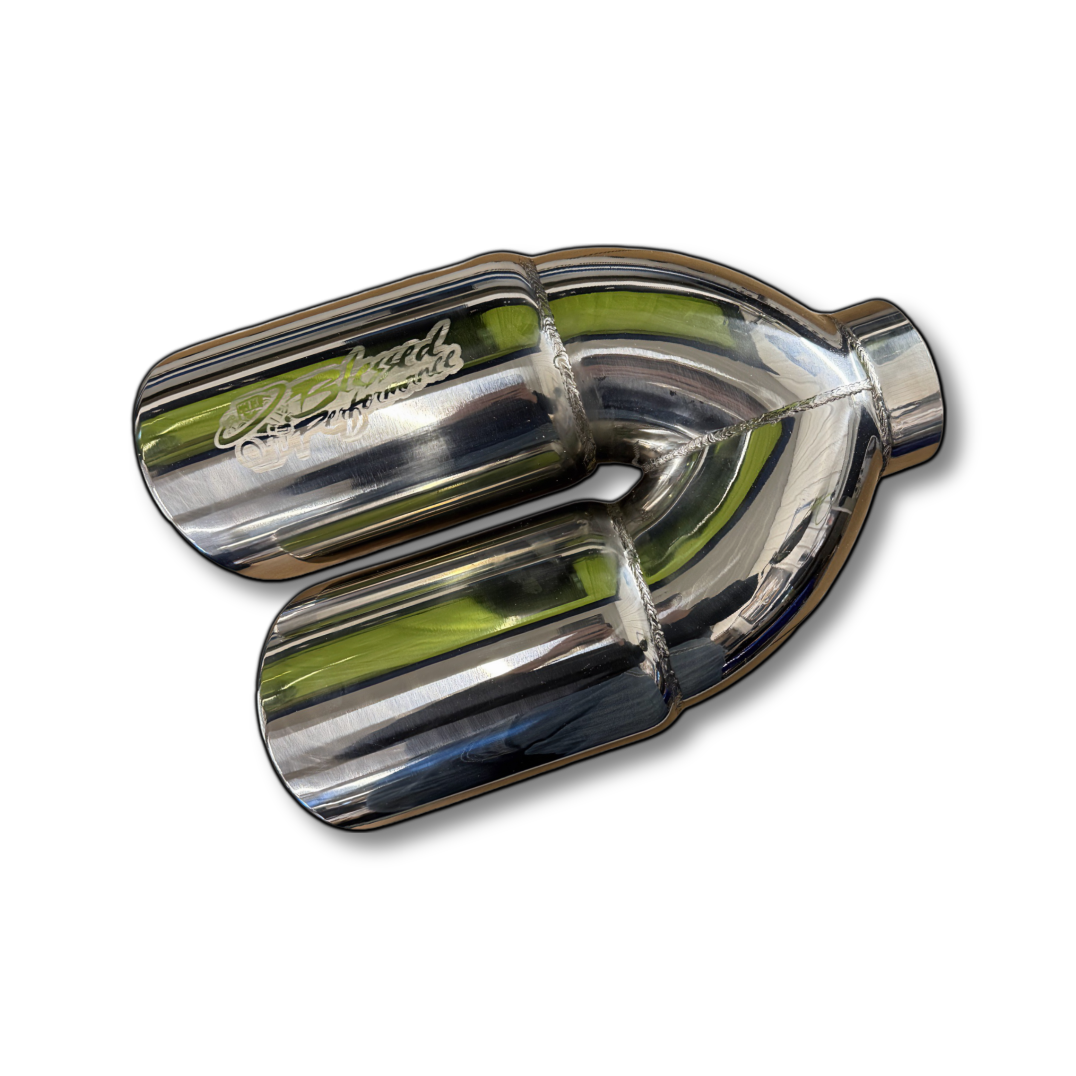 Chrome Dual Exit Exhaust Tip