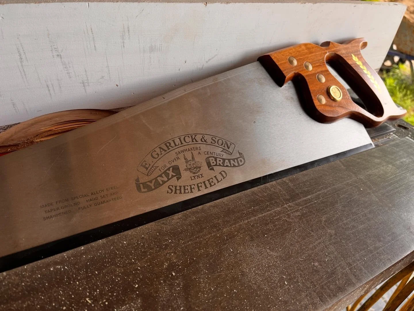 Finally found a sweet rip saw!  I&rsquo;ve been keeping an eye out for a good hand rip saw for a while now, a saw balanced with length, TPI, and weight.  A lot of the newer composite and plastic handle saws will turn brittle on the hard parts, and gu
