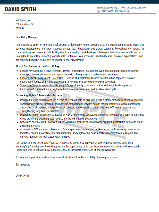 Cover Letter Writing Service