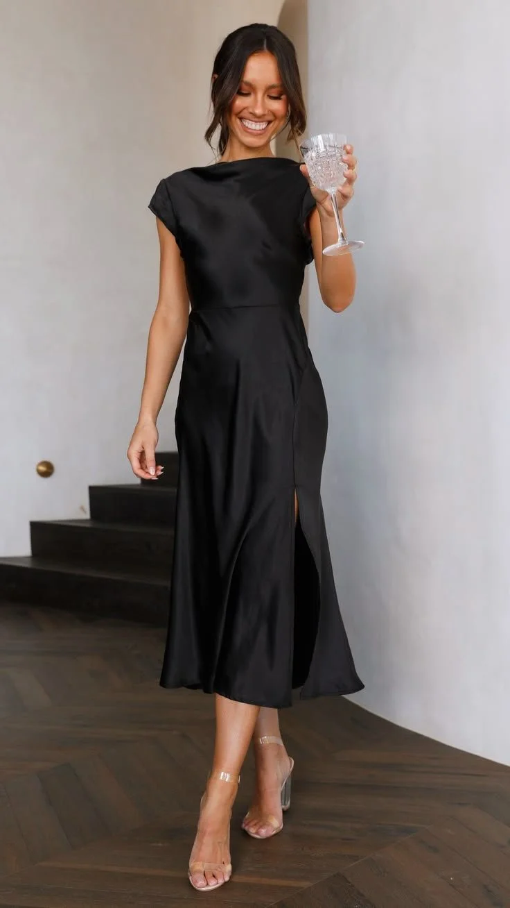 Ivana Midi Dress - Black - Buy Women's Dresses - Billy J.jpeg