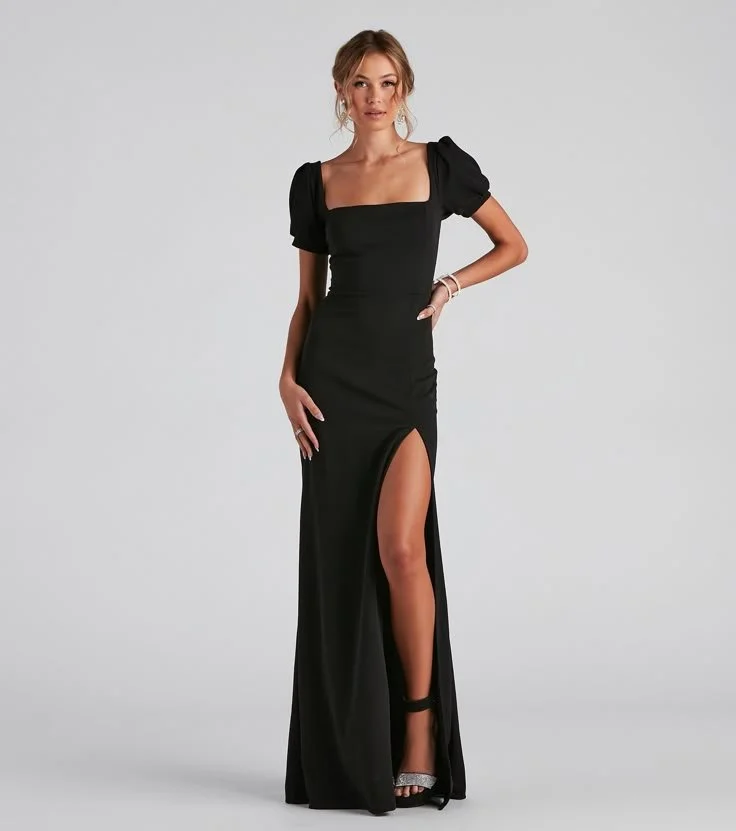 Denali Formal Puff Sleeve Long Dress.jpeg