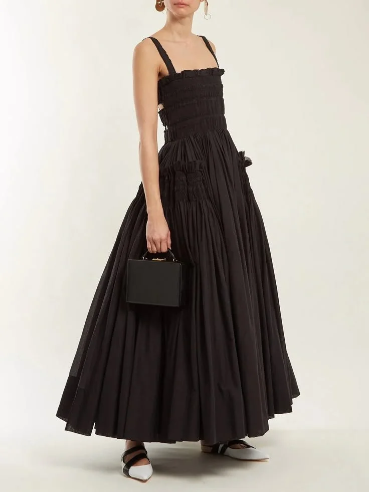 Shirred Pleated Cami Long Dress.jpeg