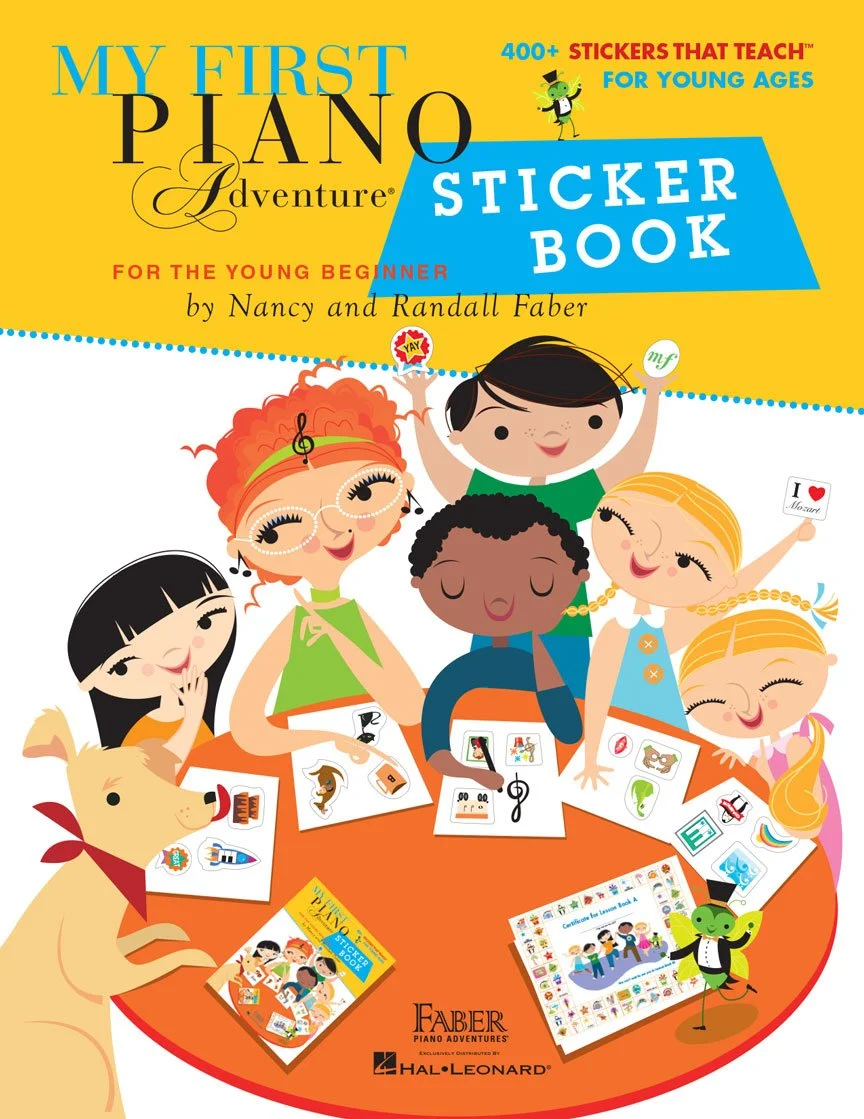 Primer A&B: My First Piano Adventure Sticker Book