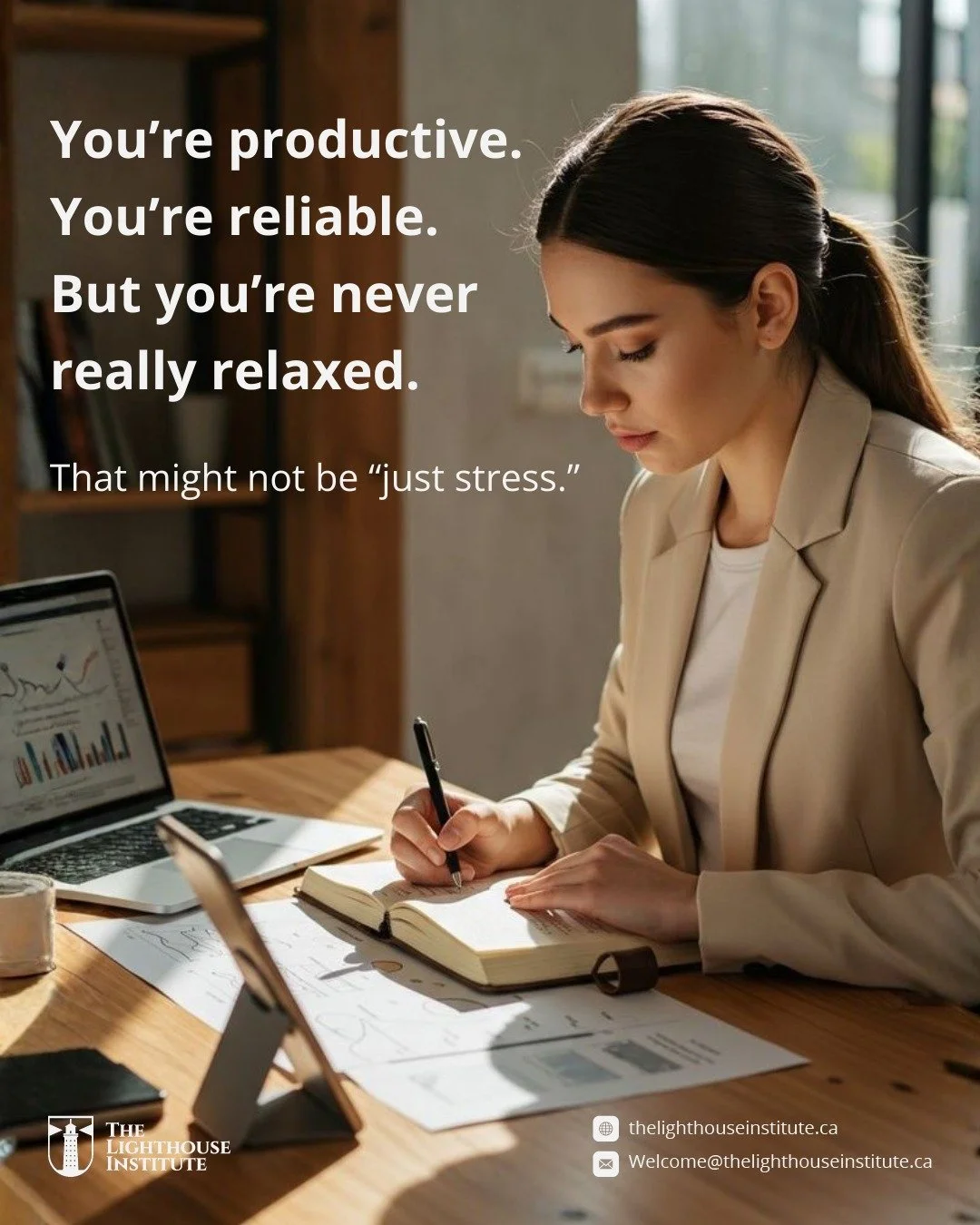 You can be high-achieving, dependable, and &ldquo;doing well&rdquo; &mdash;
 and still feel anxious most of the time.
High-functioning anxiety often hides behind productivity and responsibility.
 Because it doesn&rsquo;t stop you from functioning, it