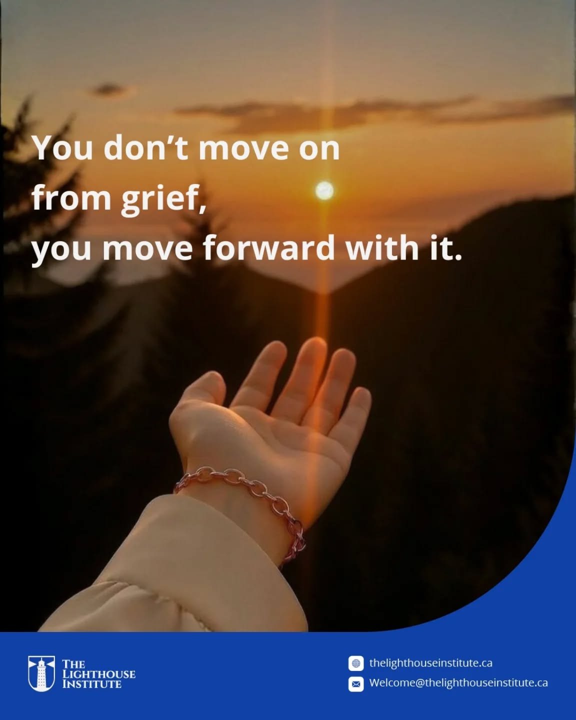 There&rsquo;s no right timeline for grief.
No finish line.
Just you, moving forward in your own way 🤍
What has grief taught you about love?


#StudentSupport #MentalHealthMatters #HolidayGiveaway #TheLighthouseInstitute
#YouAreNotAloneTherapyTo