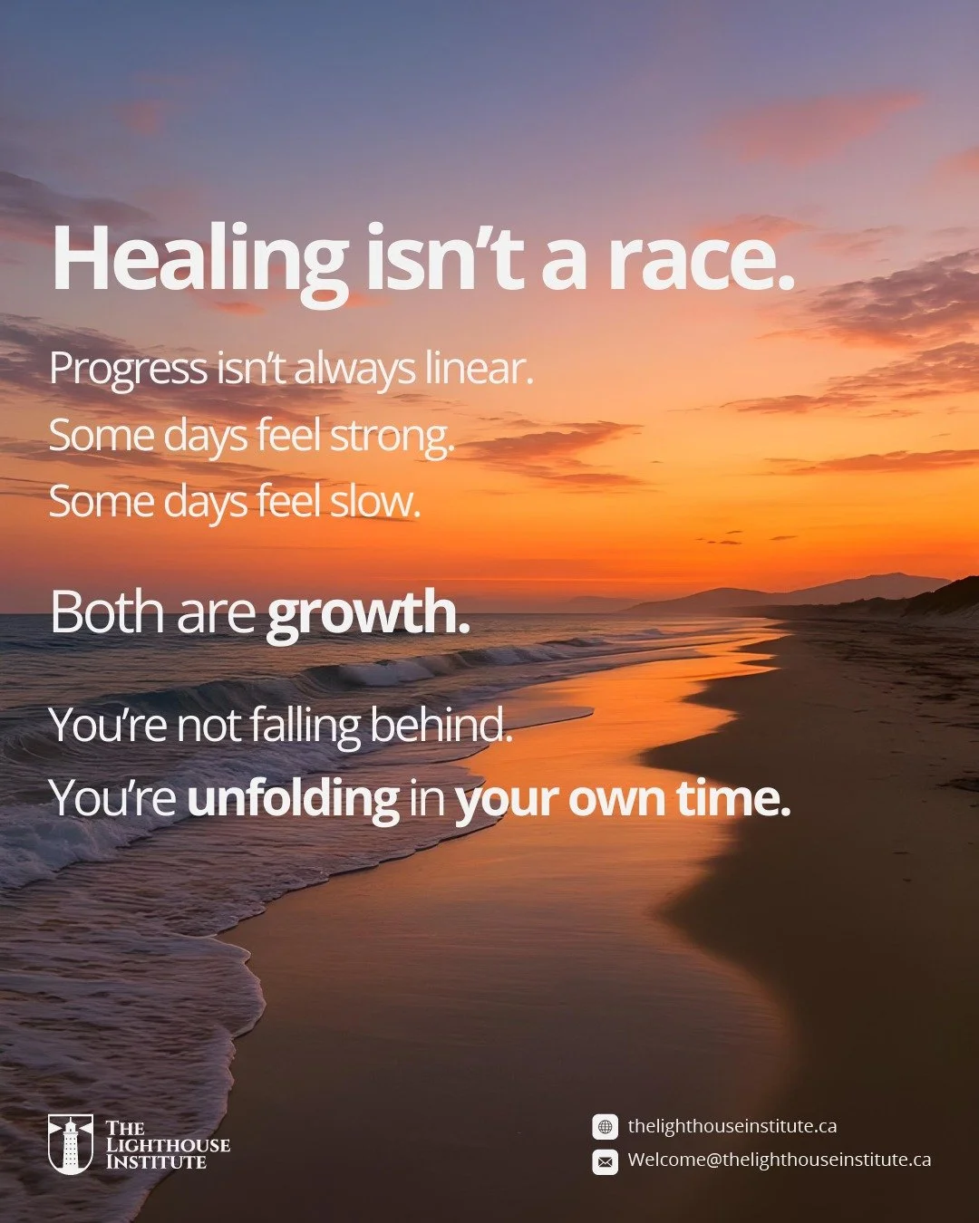 Healing is not linear.

Progress can feel steady.
Or slow.

Both are valid.
Both are growth.

You are not behind &mdash;
you are unfolding in your own time.

#MentalHealthSupport #TherapyWorks #HealingProcess #PersonalGrowth #MindsetShift #WellnessJo