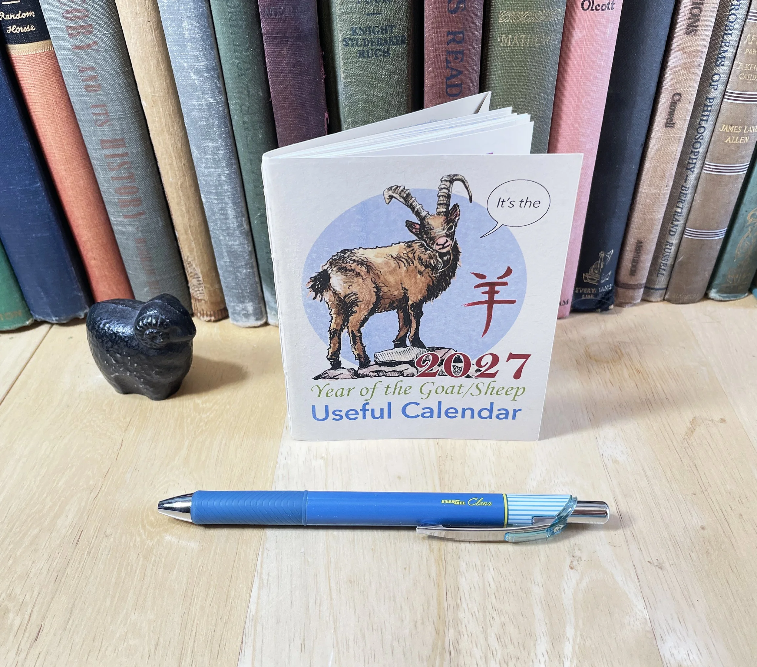 The 2027 Year of the Goat/Sheep calendar zine and mini planner
